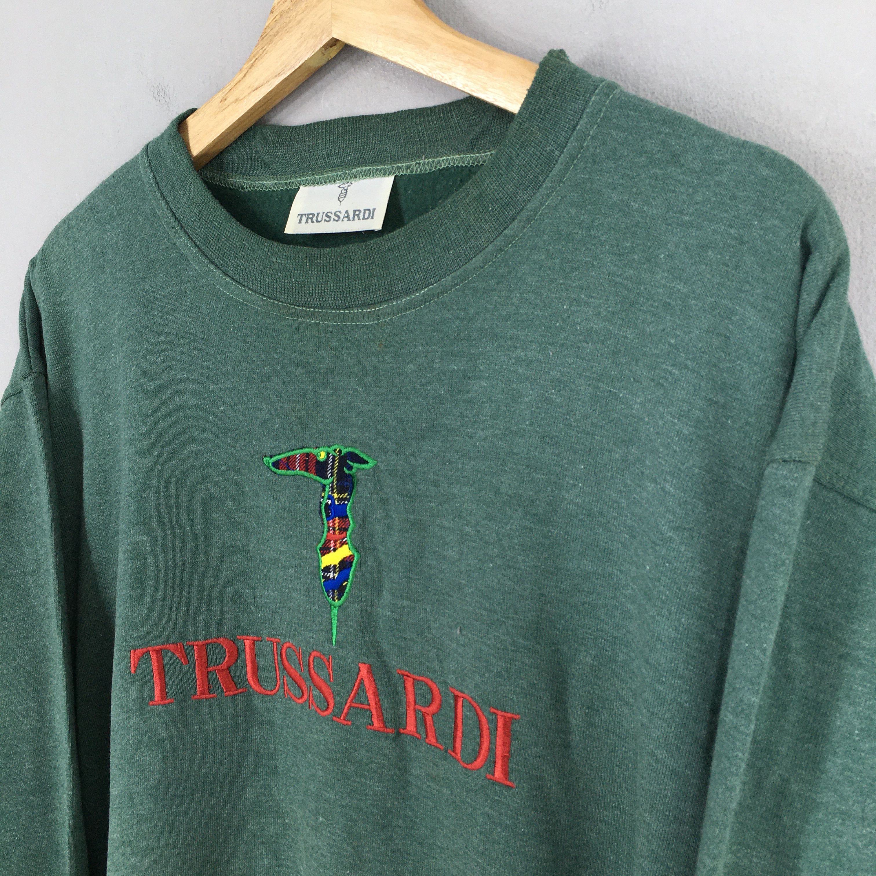 Jean × Trussardi × Vintage Vintage 1990s Trussardi Jeans Sweatshirt Medium Size US M / EU 48-50 / 2 - 3 Thumbnail
