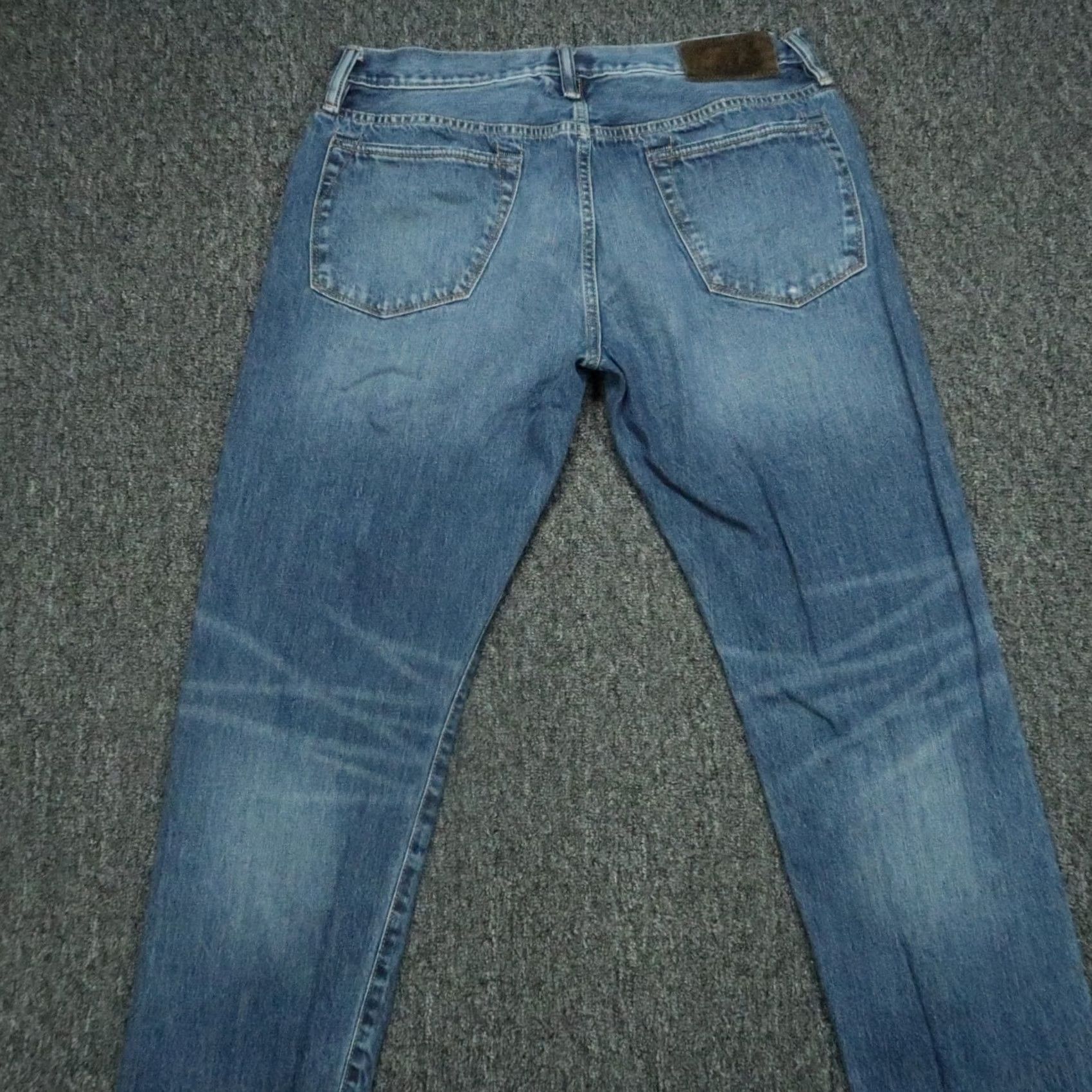 Todd Snyder Todd Snyder Jeans Mens 32x30 Blue 5-Pocket Selvedge Distressed Straight Denim Shirt? Size US 32 / EU 48 - 5 Thumbnail