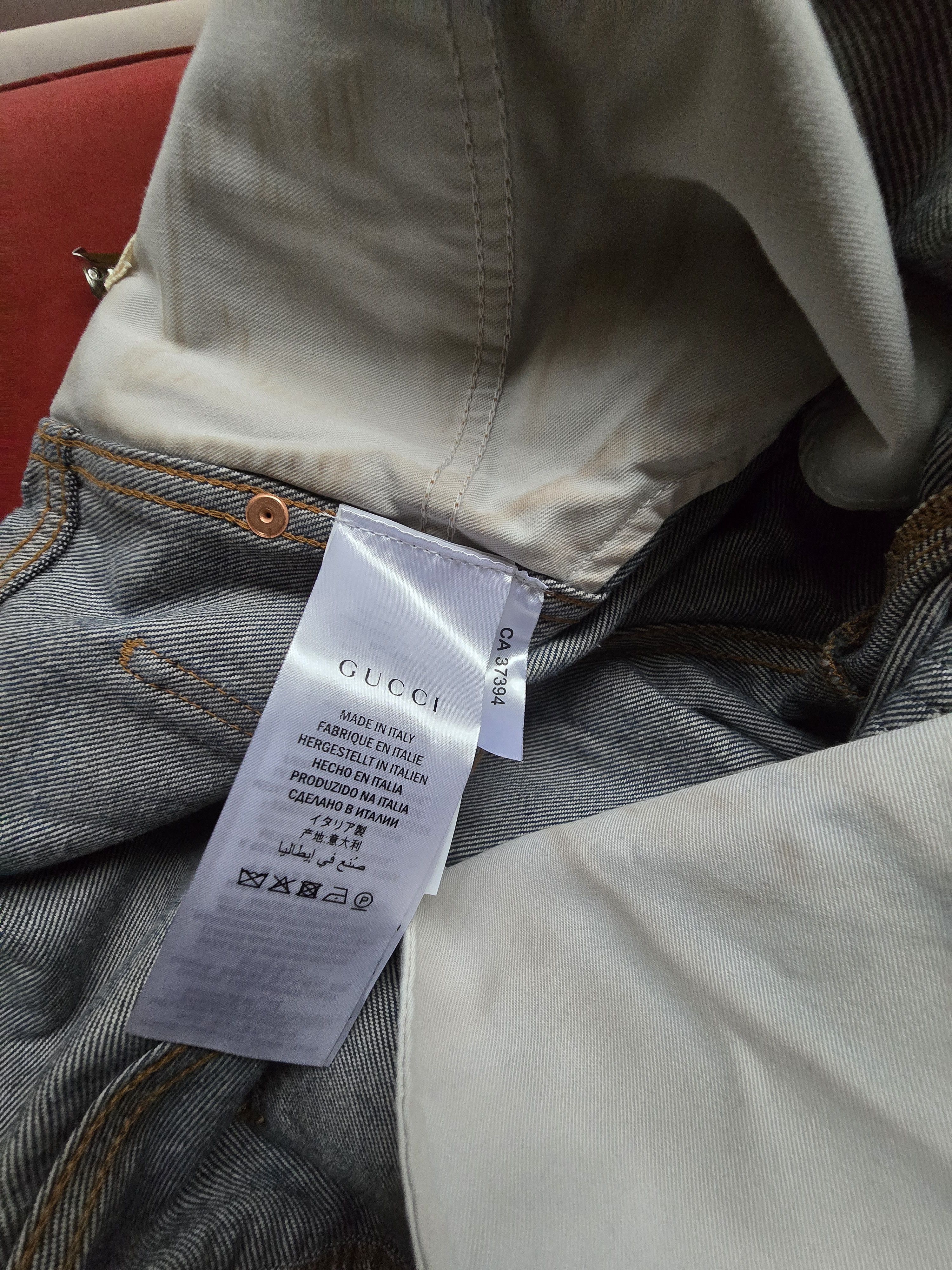 Gucci Gucci Embroidered Dragon Blue Jeans Size 32 NWT Size US 32 / EU 48 - 17 Thumbnail
