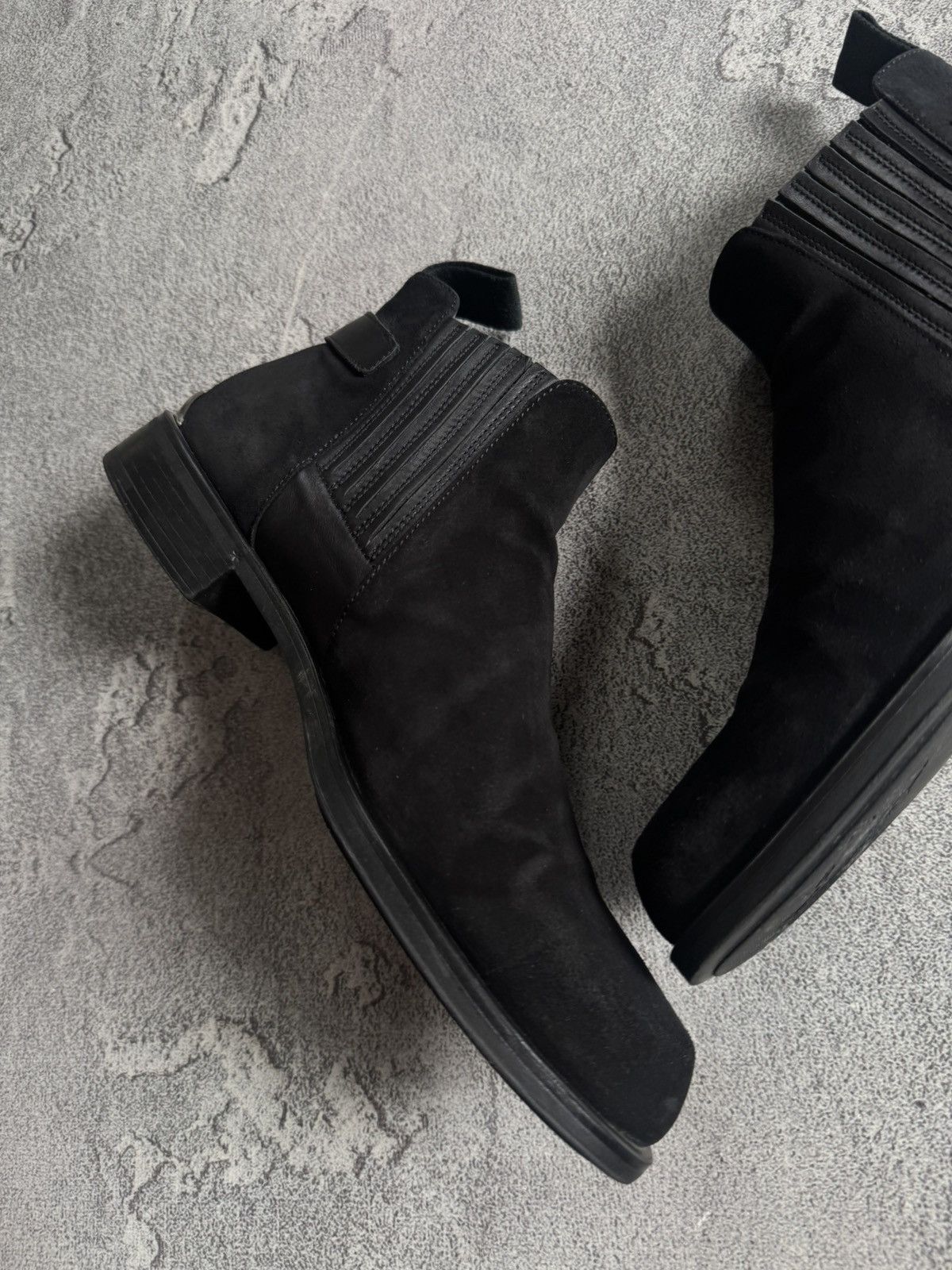 Other Cesare Paciotti 27.5cm suede black ankle boots shoes western Size US 9.5 / EU 42-43 - 12 Thumbnail