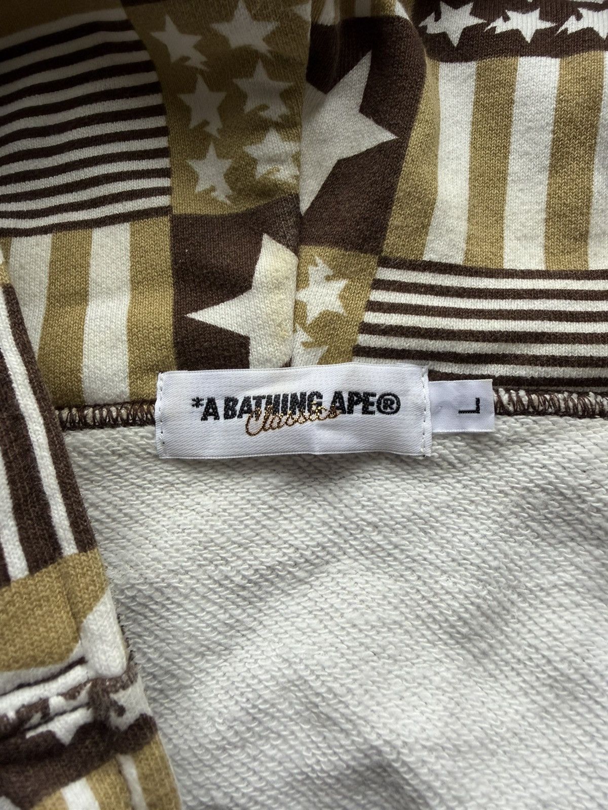 Bape Vintage Bathing Ape Patchwork Full Zip Up Hoodie Sweatshirt Size US L / EU 52-54 / 3 - 6 Thumbnail