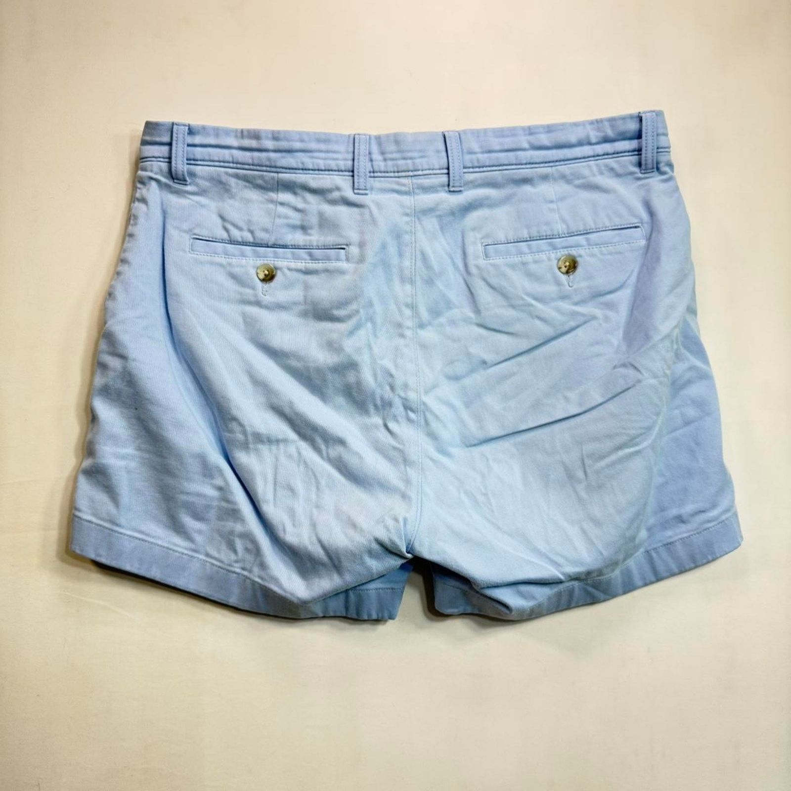 Roundtree & Yorke Mens Blue Roundtree & Yorke Chino Golf Shorts Sz 34 Size US 34 / EU 50 - 2 Thumbnail