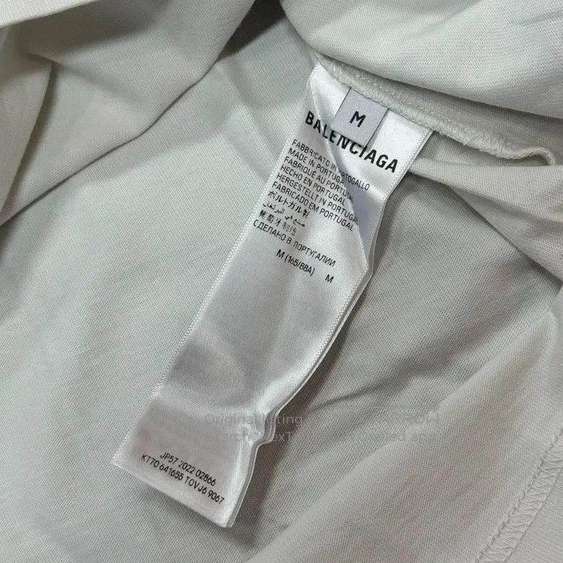 Balenciaga Balenciaga White Crystal Logo Short Sleeve T-shirt. Size US M / EU 48-50 / 2 - 7 Thumbnail