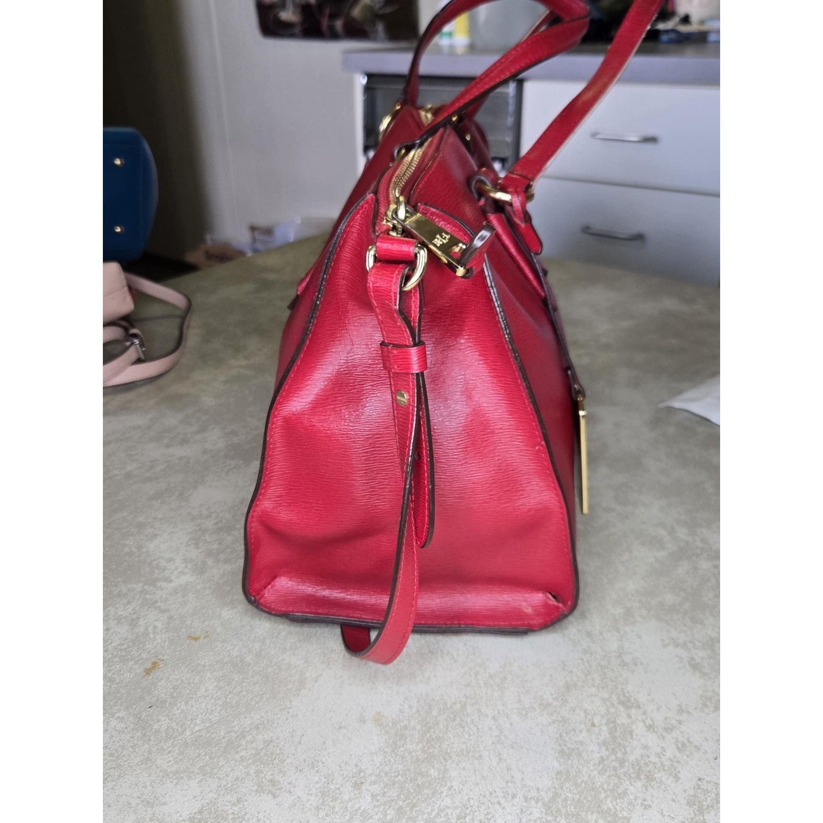 Ralph Lauren Ralph Lauren red leather handbag excellent condition Size ONE SIZE - 6 Thumbnail