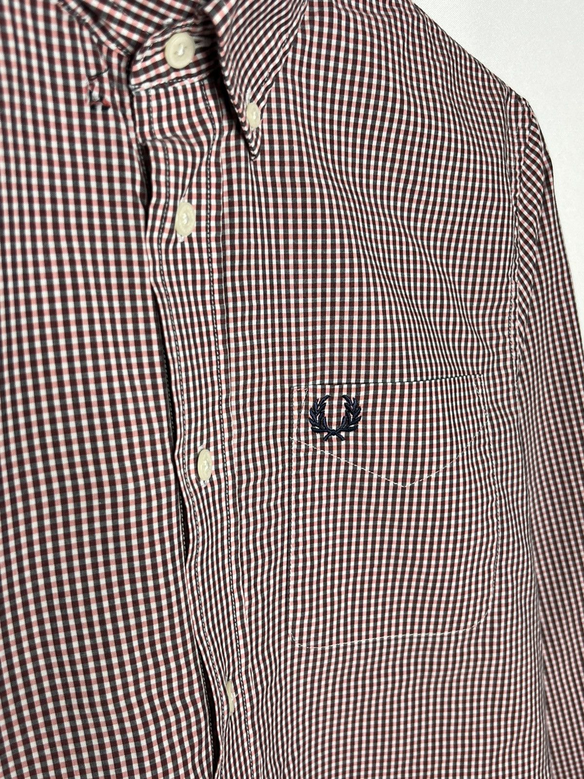 Fred Perry Fred Perry Plaid Shirt Long Sleeve Tee Based Size US S / EU 44-46 / 1 - 3 Thumbnail