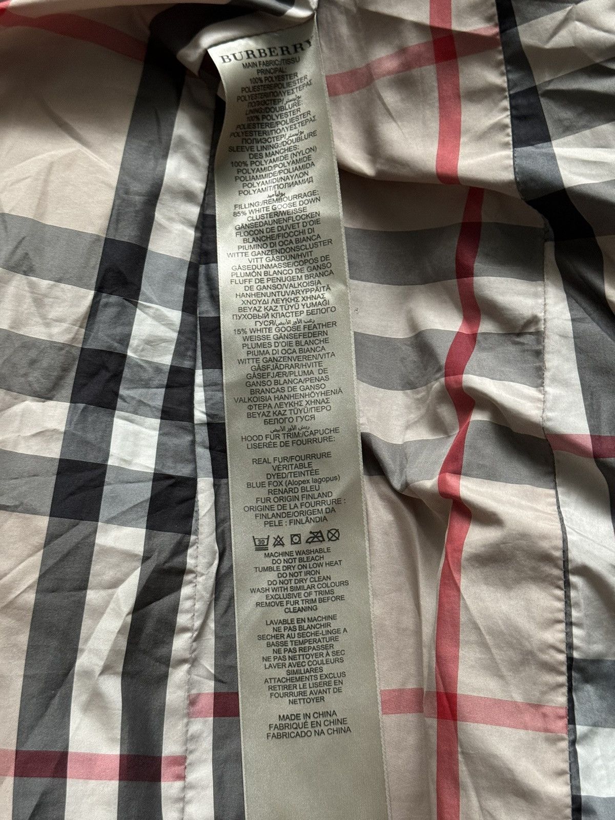 Burberry × Designer Burberry Brit nova check lining belted puffer down jacket Size S / US 4 / IT 40 - 13 Thumbnail