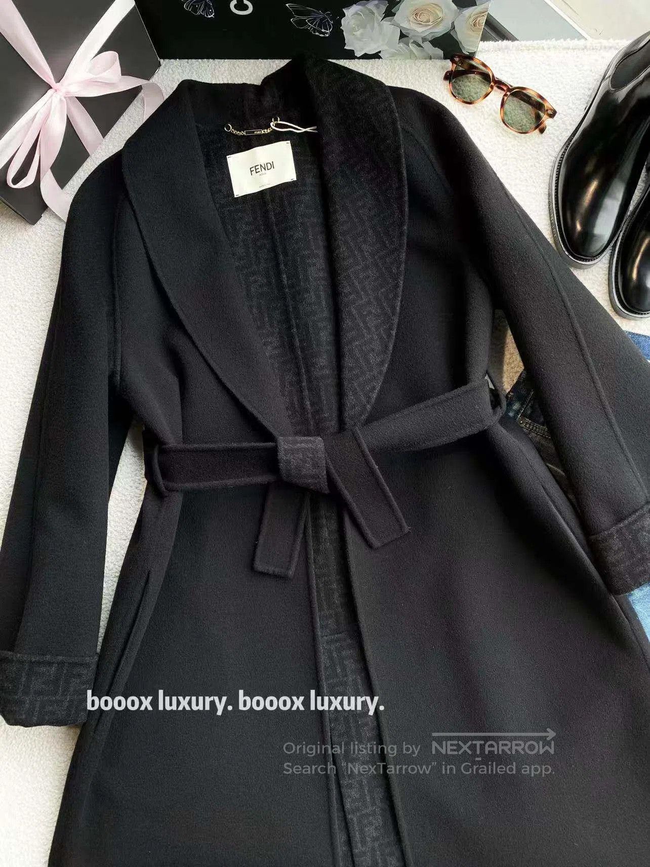 Fendi Fendi The inside is full of printed belt coats| Size XXS / US 00 / IT 34 - 1 Thumbnail