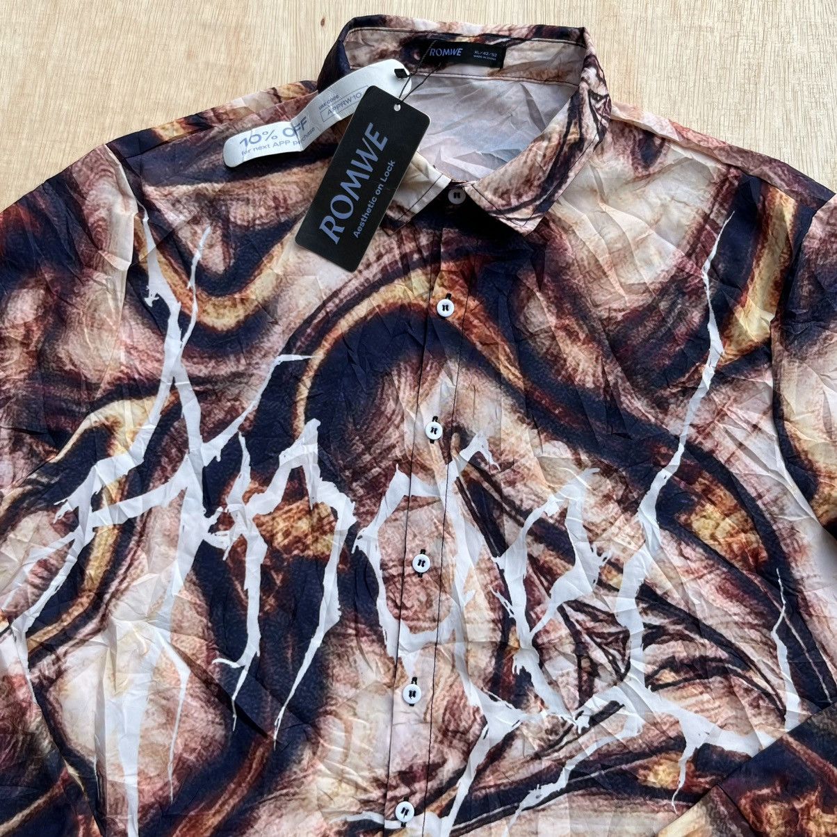 Hysteric Glamour × If Six Was Nine × Japanese Brand ROMWE LIGHTHING STUDED FULL PRINT POLYSTER LONG SLEEVE Size US XL / EU 56 / 4 - 2 Thumbnail