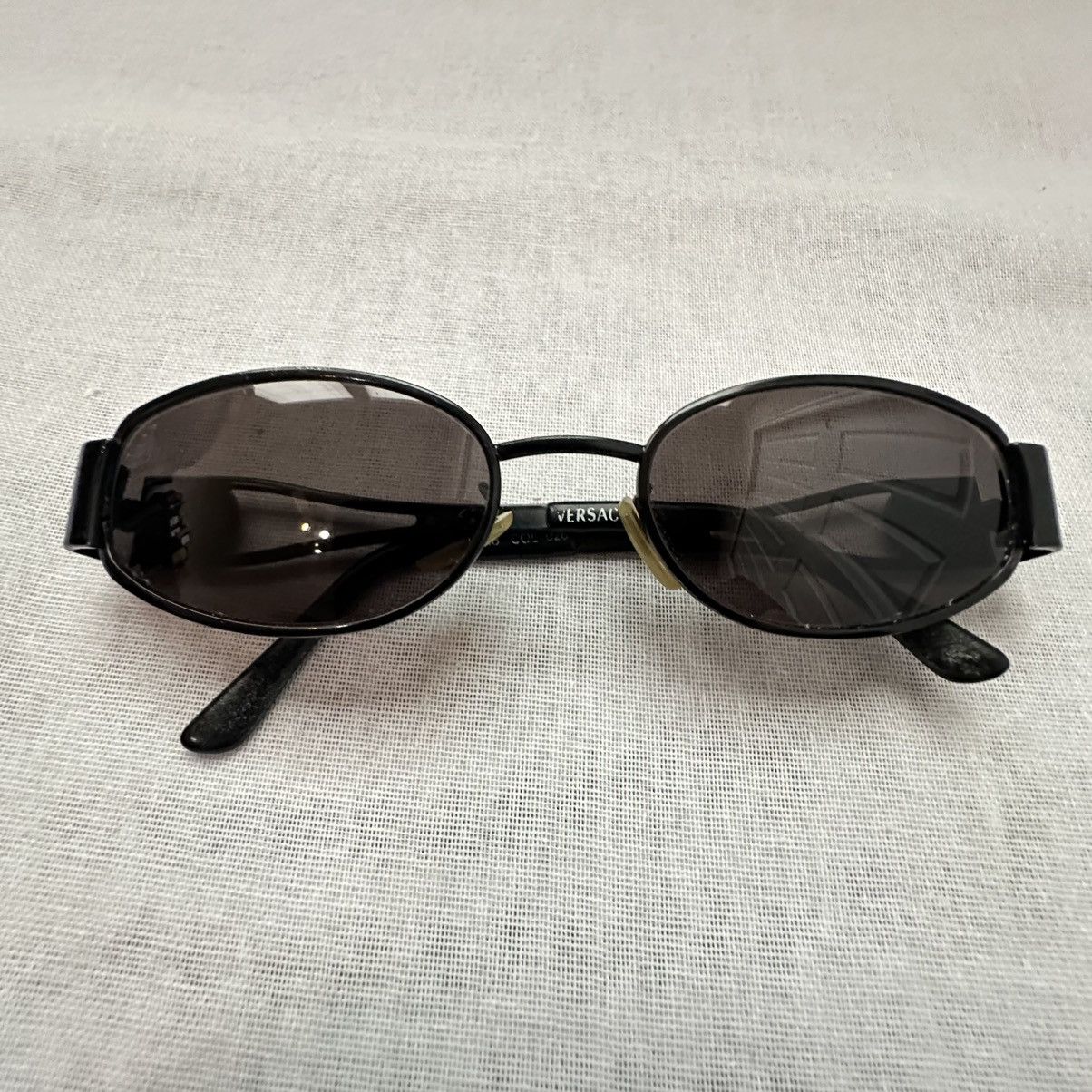Versace Vintage Gianni Versace Medusa Black Metal Sunglasses X48 Size ONE SIZE - 12 Thumbnail