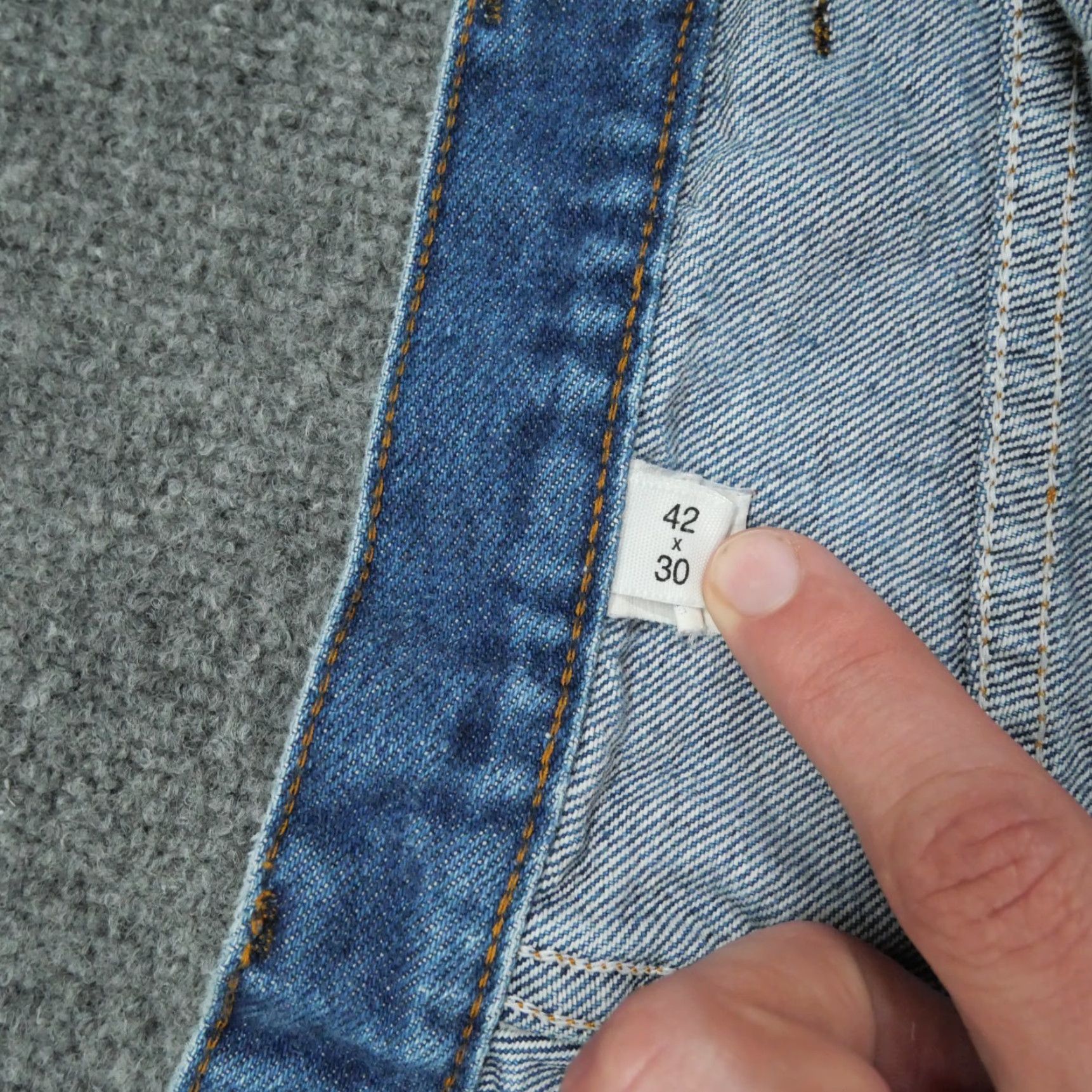 Dickies VINTAGE Dickies Jeans Mens 38x29 Blue Denim Pants 80s Jeans Mens 38 29 Blue Denim 80s Relaxed Straight Vintage Mens Blue Jeans - Branders 80s Size US 38 / EU 54 - 6 Thumbnail