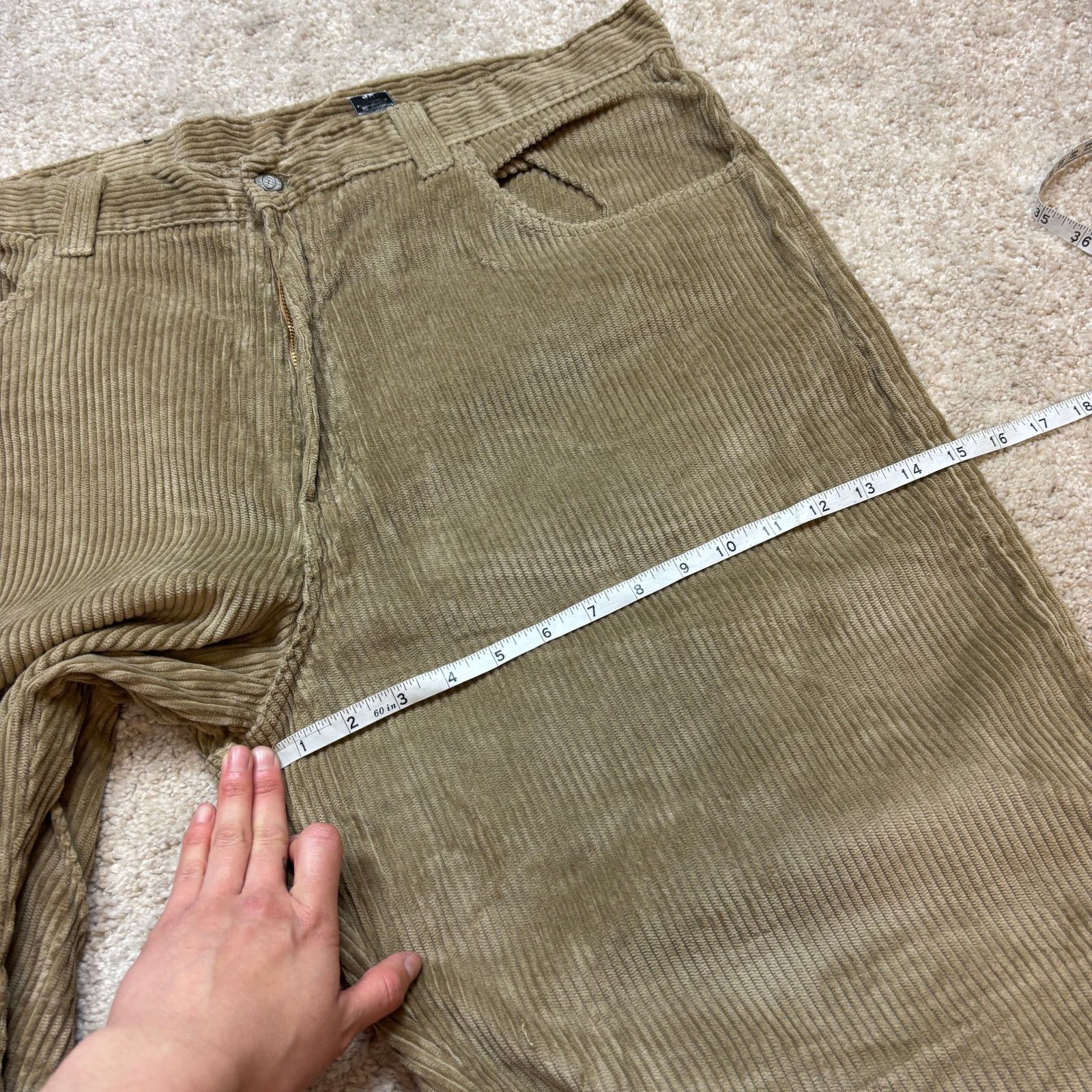 Vintage NWT Deadstock Vintage Hi Cutline Corduroy Baggy Pants 40x32 Size US 40 / EU 56 - 7 Thumbnail