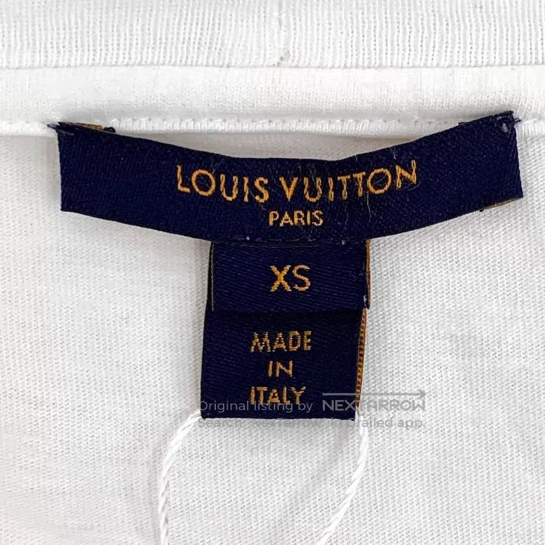 Louis Vuitton Louis Vuitton White classic logo neckline chain cotton sho Size US XS / EU 42 / 0 - 6 Thumbnail
