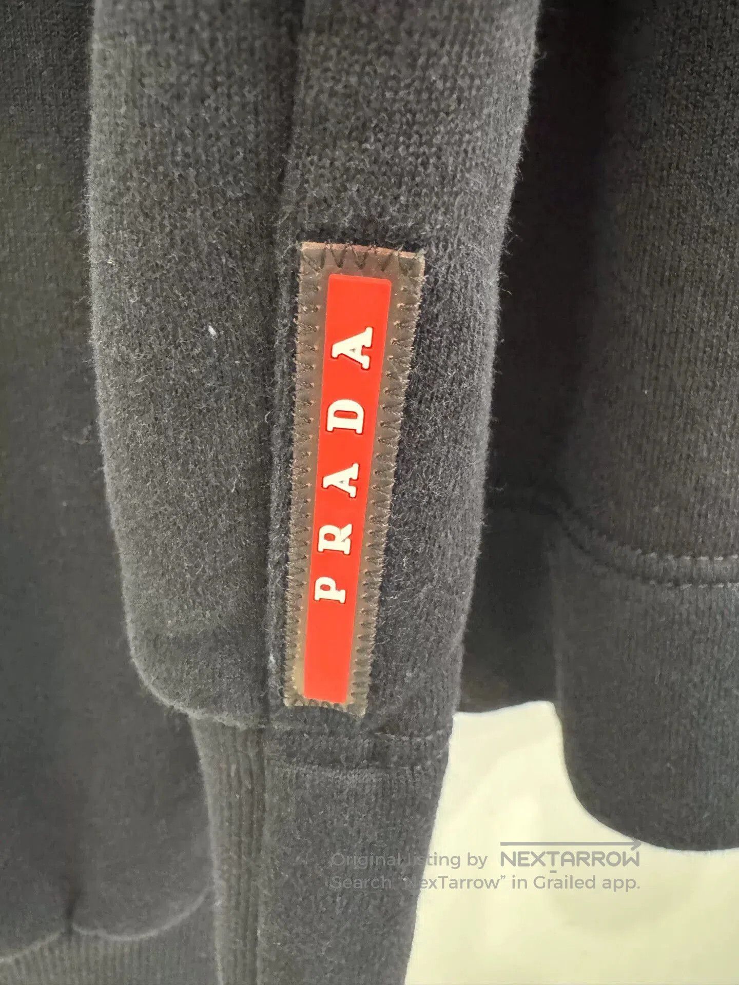 Prada Prada Men's Black Light Blue Sweatshirt. Size US L / EU 52-54 / 3 - 3 Thumbnail