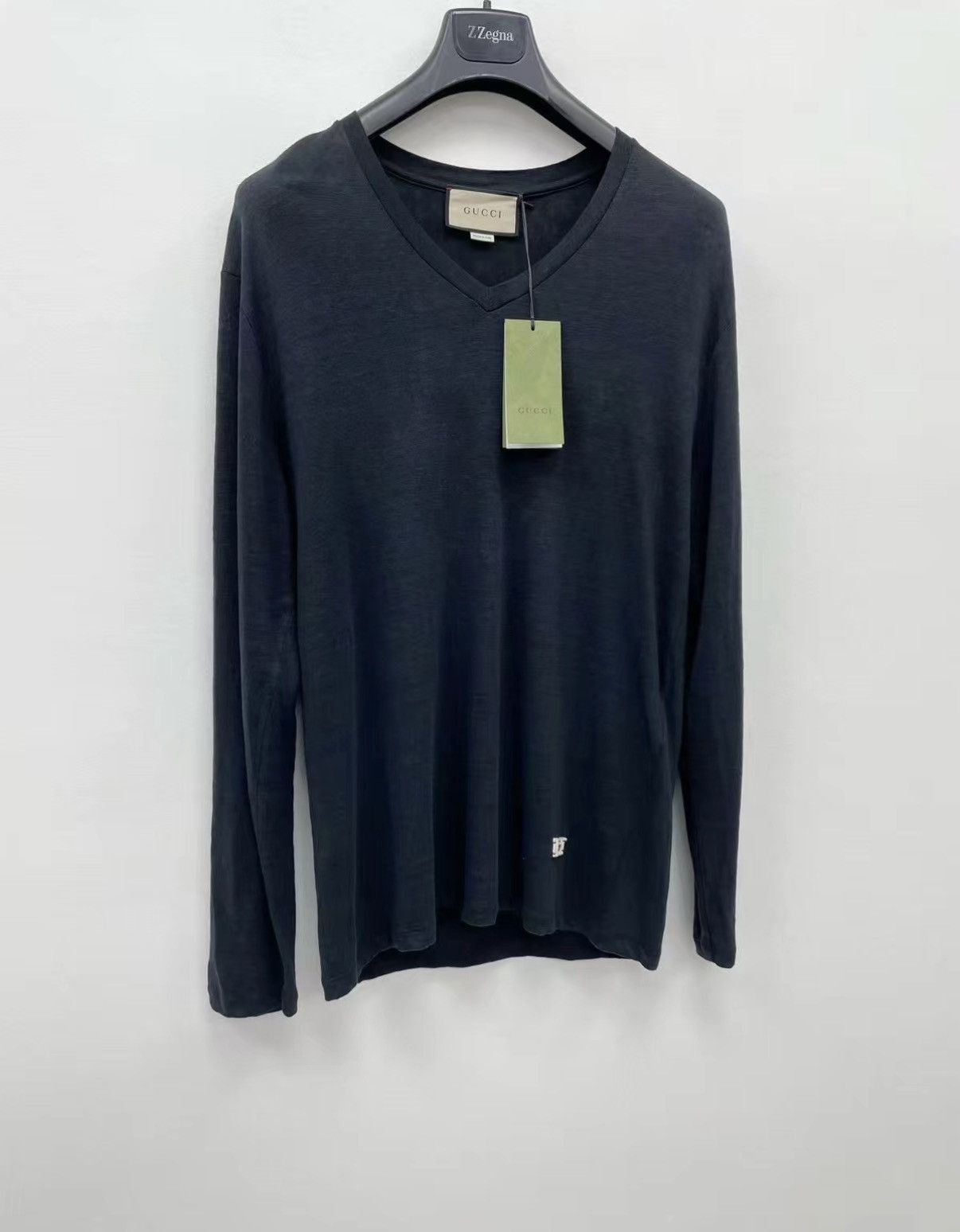 Gucci GUCCI Linen Oversized Long Sleeve T-shirt J30 Size US S / EU 44-46 / 1 - 2 Thumbnail