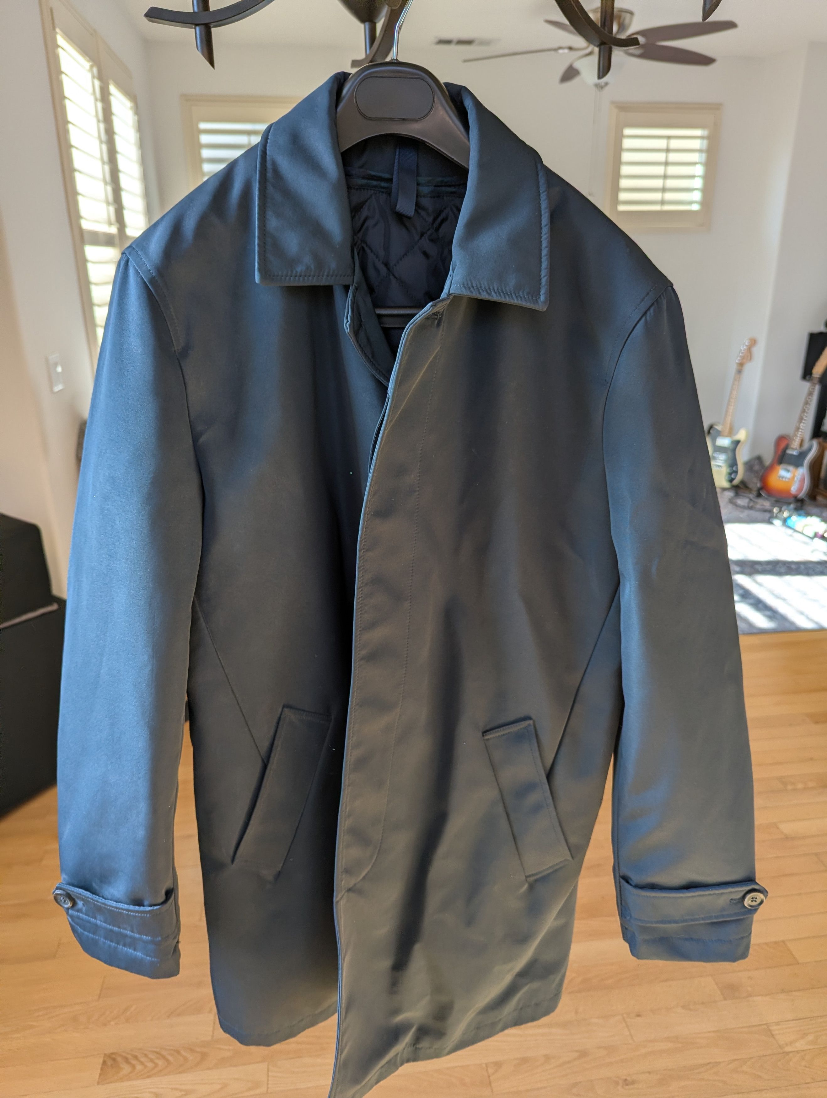 Other Italian Navy Rain Mac Coat | Size 38 (S) | Removable Liner Size US S / EU 44-46 / 1 - 1 Thumbnail