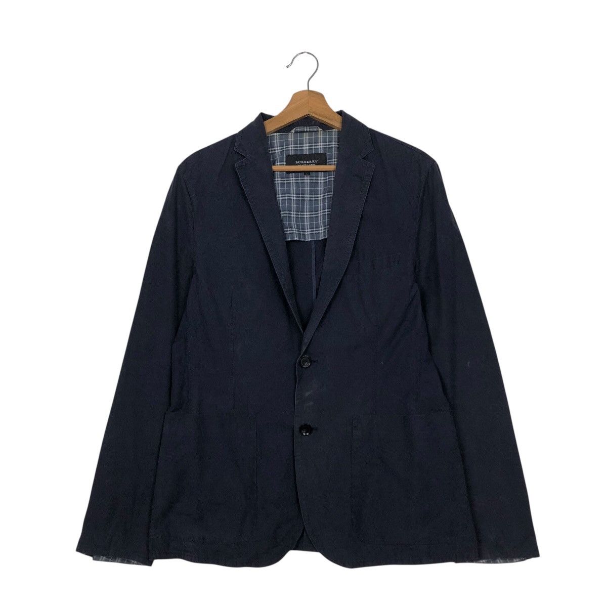 Burberry Burberry Black Label Lightweight Cotton Blazer — Navy Size US L / EU 52-54 / 3 - 2 Thumbnail