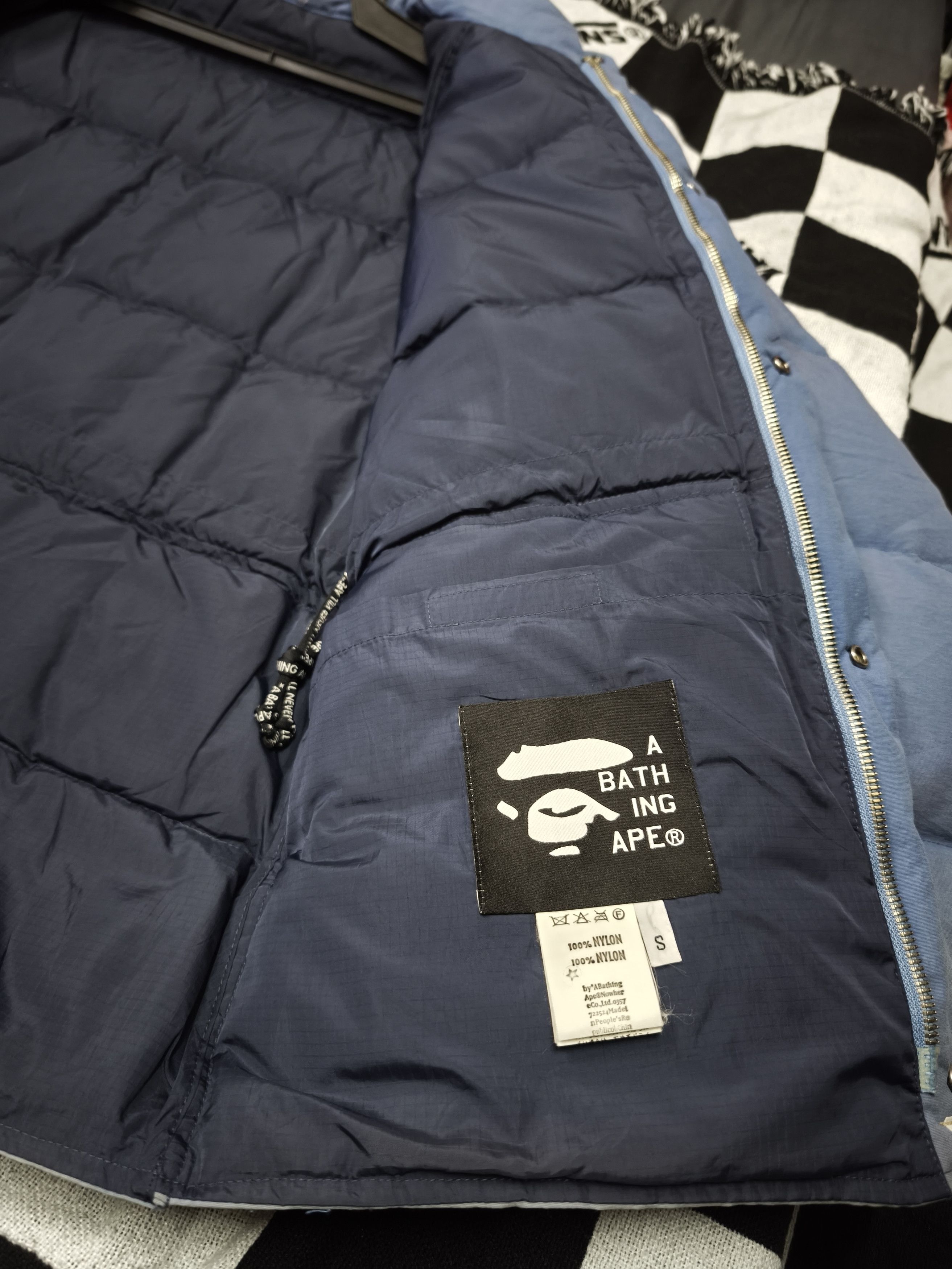 Bape × Vintage A BATHING APE PUFFER DOWN JACKET HEAVY COAT SZ S Size US S / EU 44-46 / 1 - 9 Thumbnail