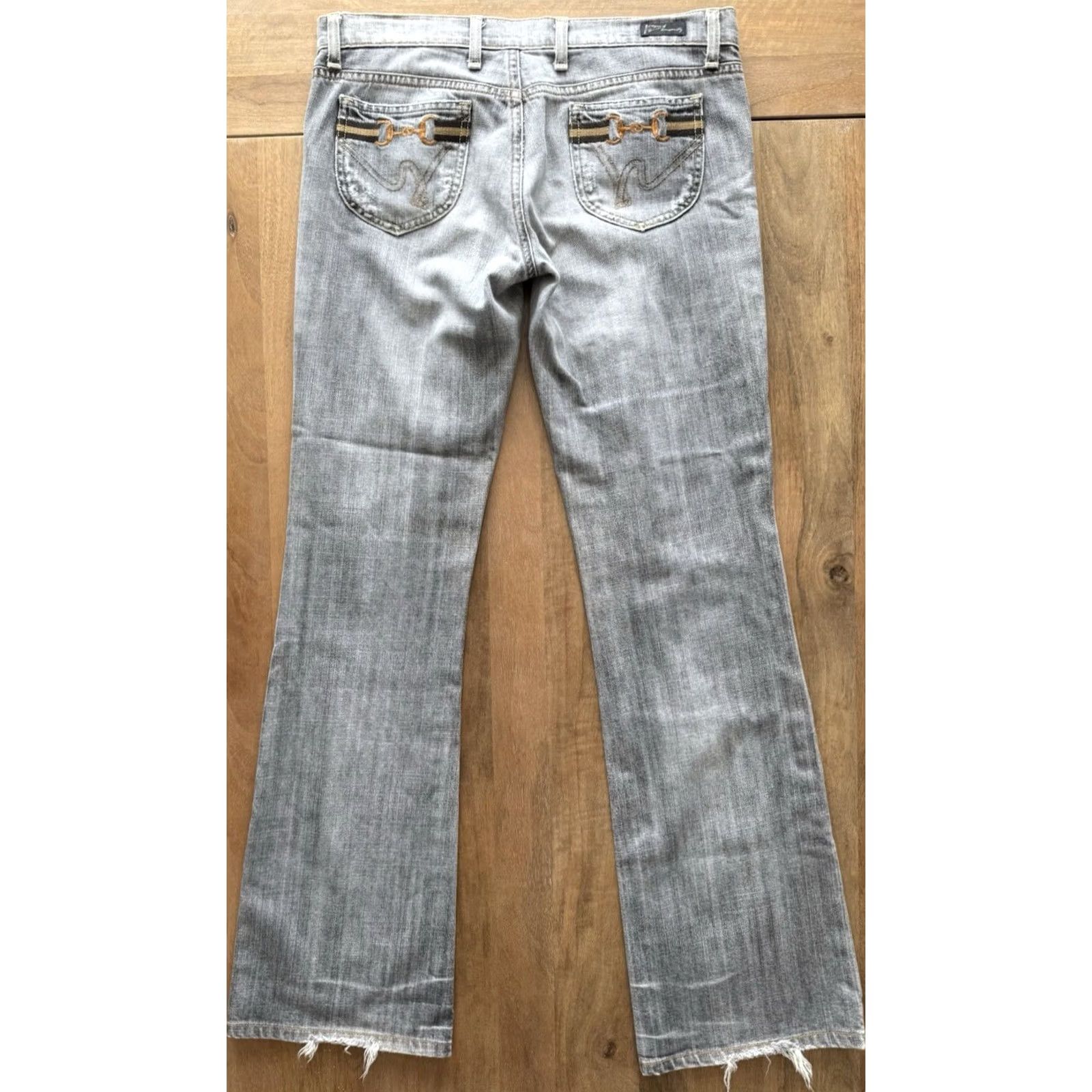 Citizens Of Humanity VTG Citizens of Humanity Jackie Bootcut Jeans Womens 29 (33x32) Denim Gray 5-Pocket 195088 Jeans Mens Womens Girls Boys Size 29" - 2 Thumbnail