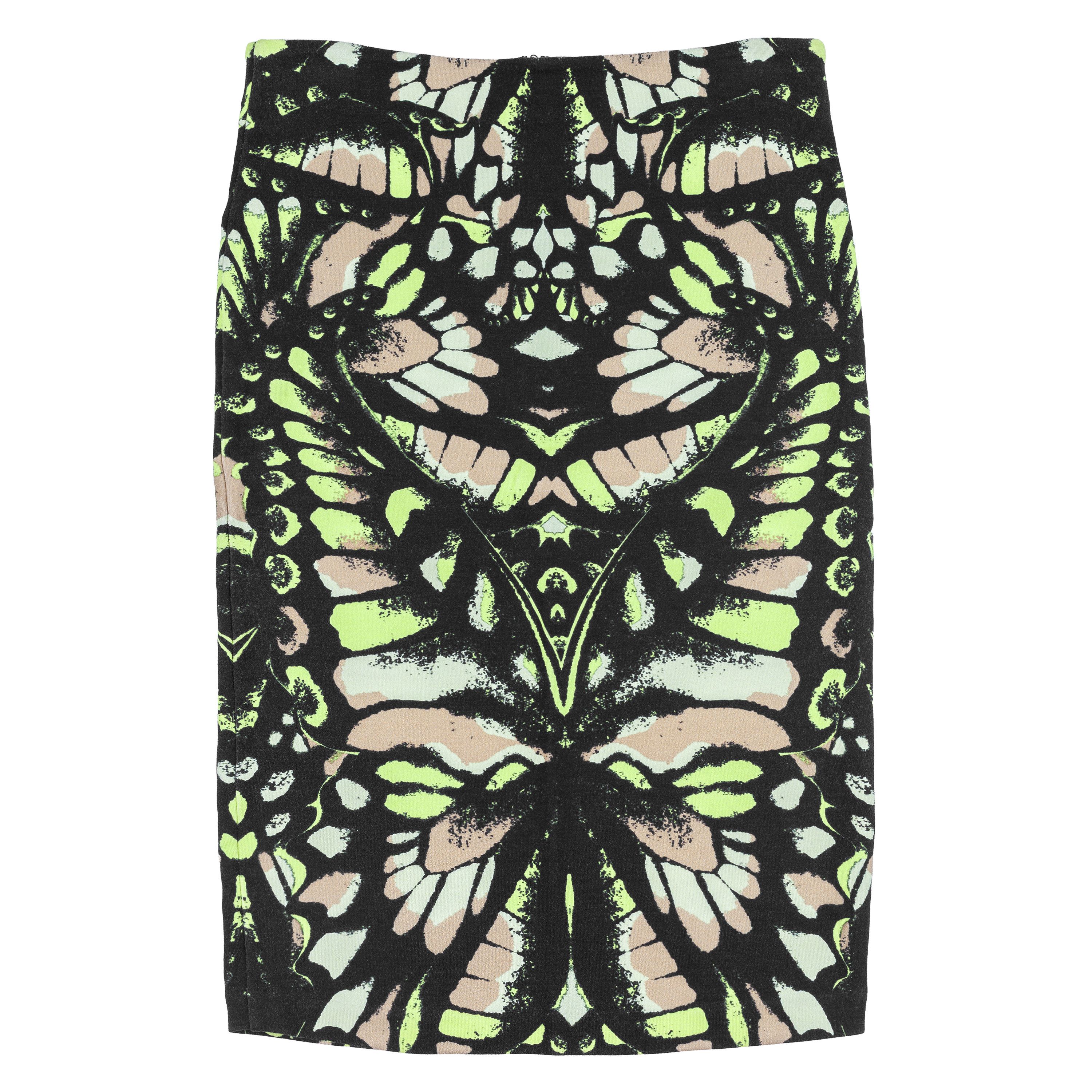 McQ Alexander McQueen Alexander McQueen Butterfly Print Adjusted Midi Skirt Size 26" / US 2 / IT 38 - 2 Thumbnail