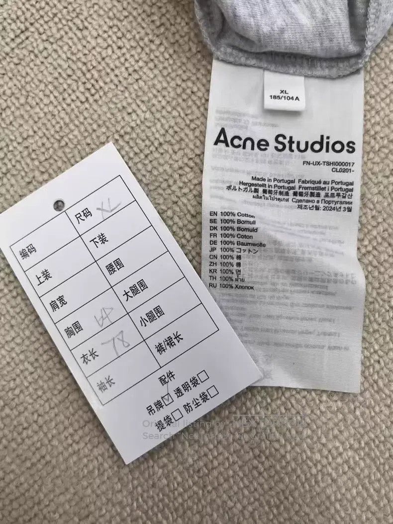 Acne Studios Acne Studios Short Sleeve T-Shirt Size US XL / EU 56 / 4 - 3 Thumbnail