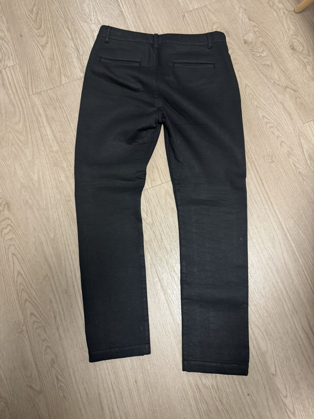 hannes roether Hannes Roether Coated Black Trousers – Size 34 US Size US 34 / EU 50 - 7 Thumbnail