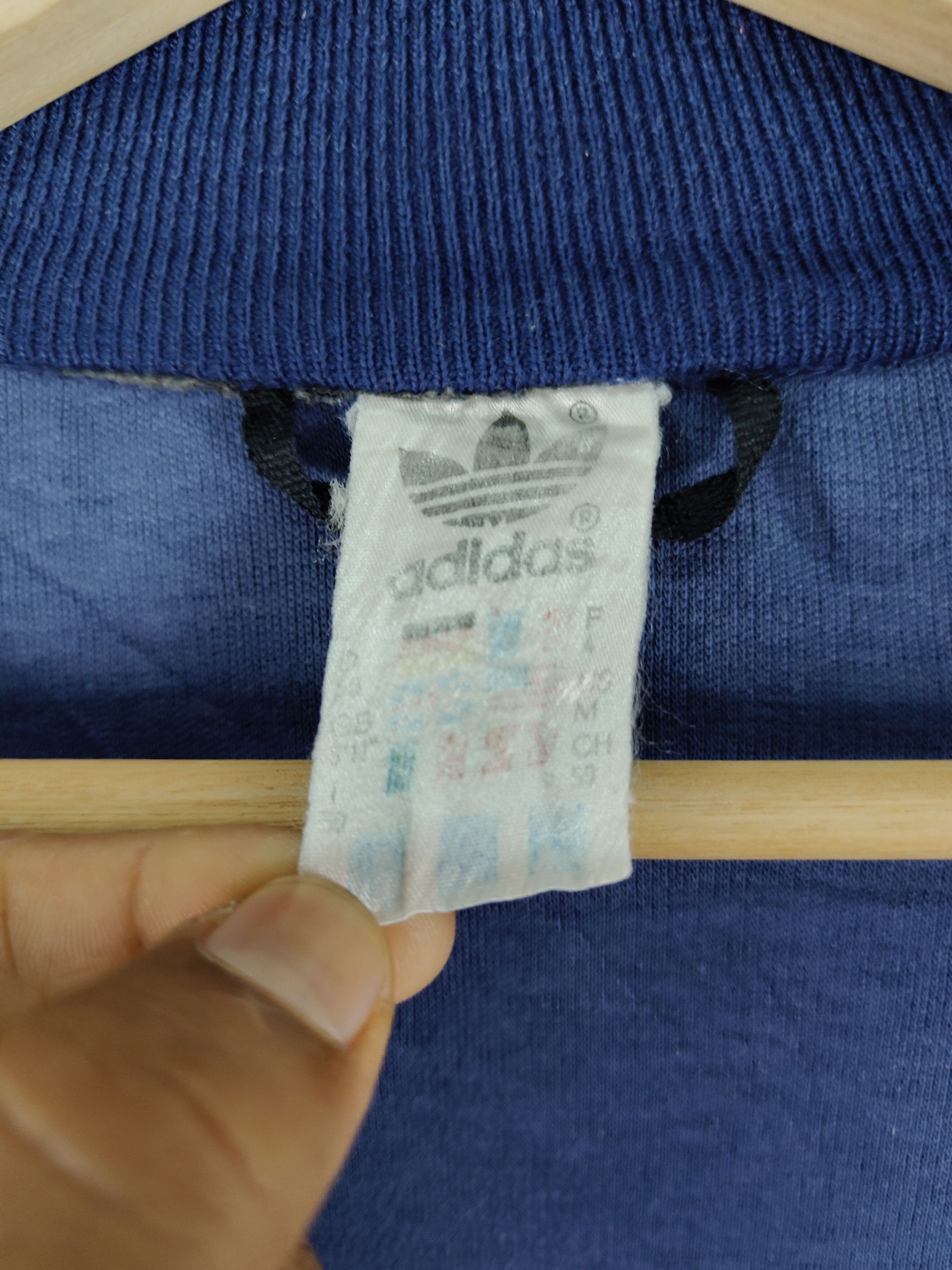 Adidas × Vintage Vintage Adidas Zipper Trainer Jacket Size US L / EU 52-54 / 3 - 7 Thumbnail