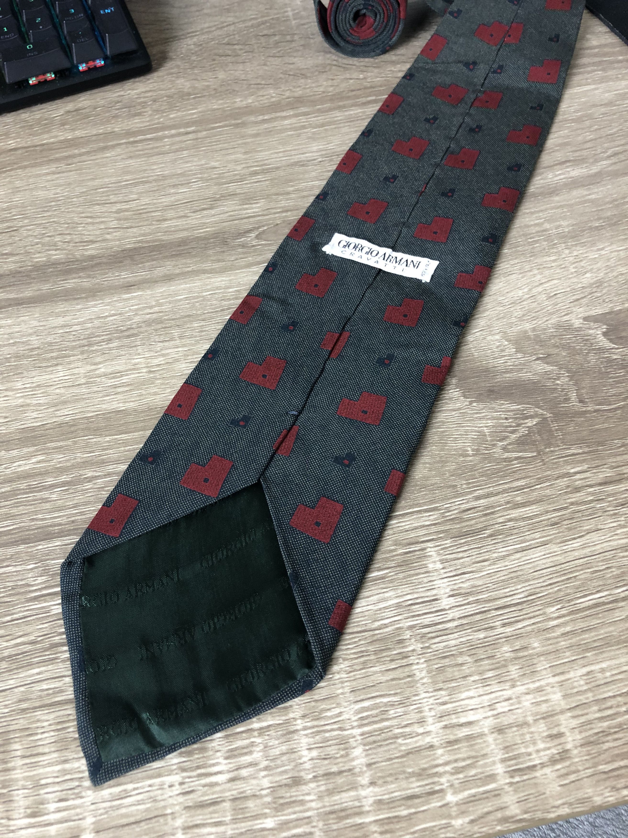 Armani Giorgio Armani Vintage Cravatte Silk Tie Italy Size ONE SIZE - 4 Thumbnail