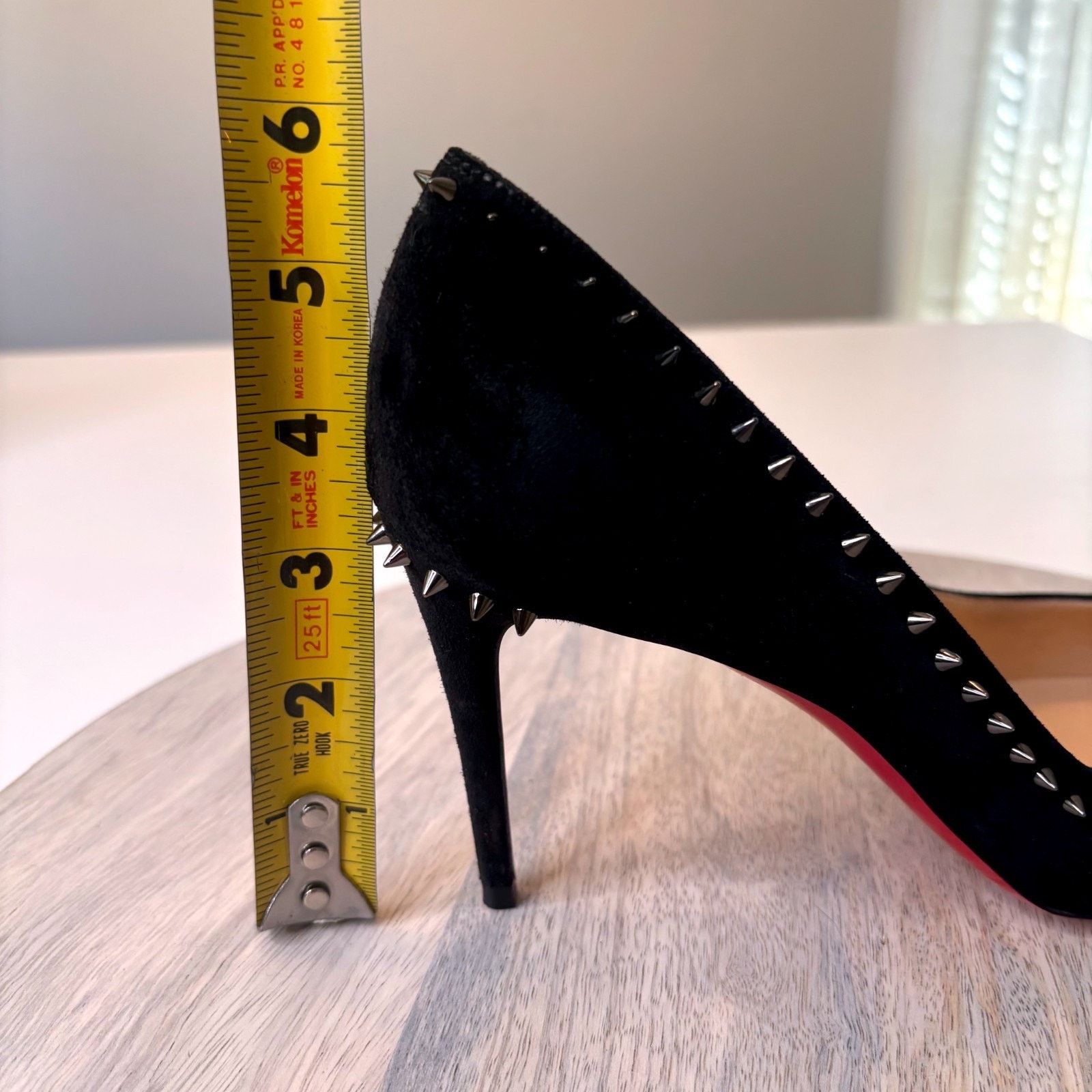 Christian Louboutin Christian Louboutin Follies Black Red Sole Heels Sz 8.5 Size US 8.5 / IT 38.5 - 12 Thumbnail