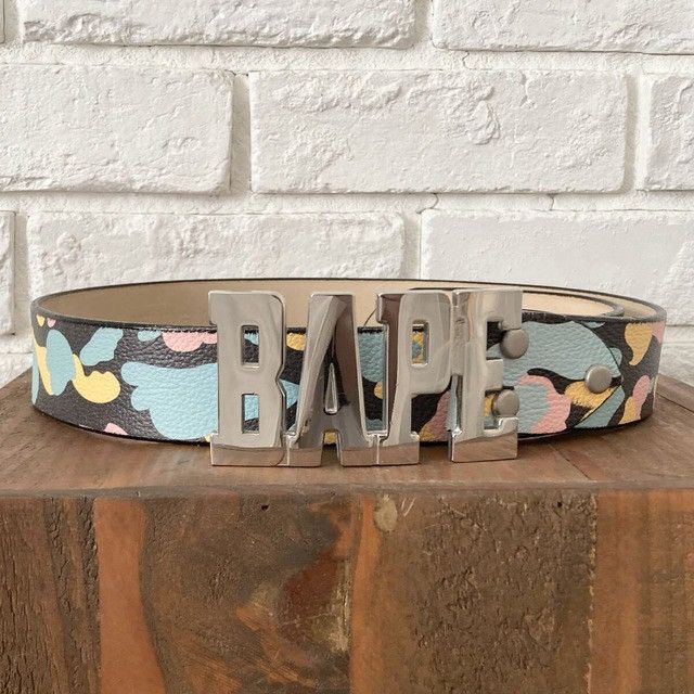 Bape BAPE New multi camo leather belt cotton candy camo NIGO Size ONE SIZE - 1 Thumbnail