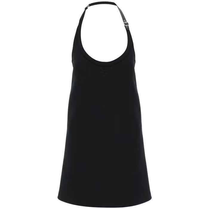 o1s22i1n0424 Buckle Mini Dress Strap in Black