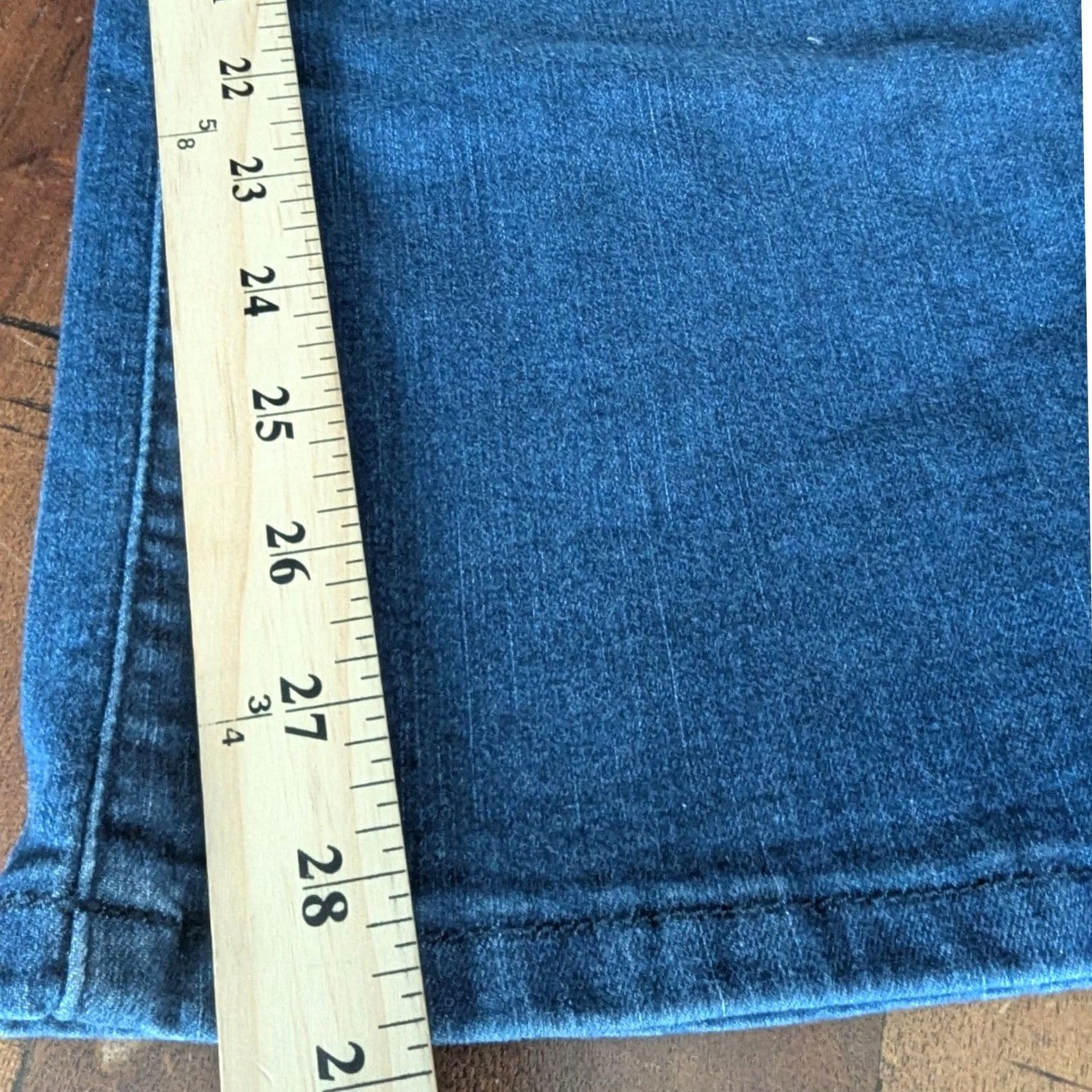 Gloria Vanderbilt VINTAGE Gloria Vanderbilt Amanda Pull On Jeans Sz 14P Medium Wash High Rise Stretch Pink Swan Logo 5-Pocket Size 36" / US 14 / IT 50 - 5 Thumbnail