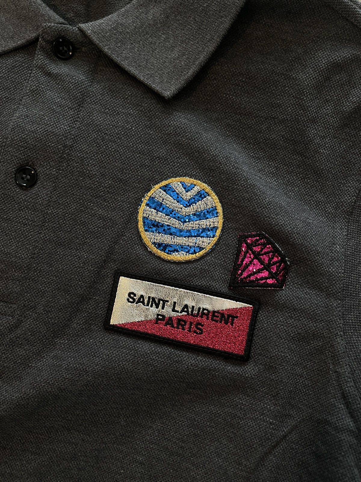 Saint Laurent Paris Hedi slimane era patch polo Size US L / EU 52-54 / 3 - 2 Thumbnail
