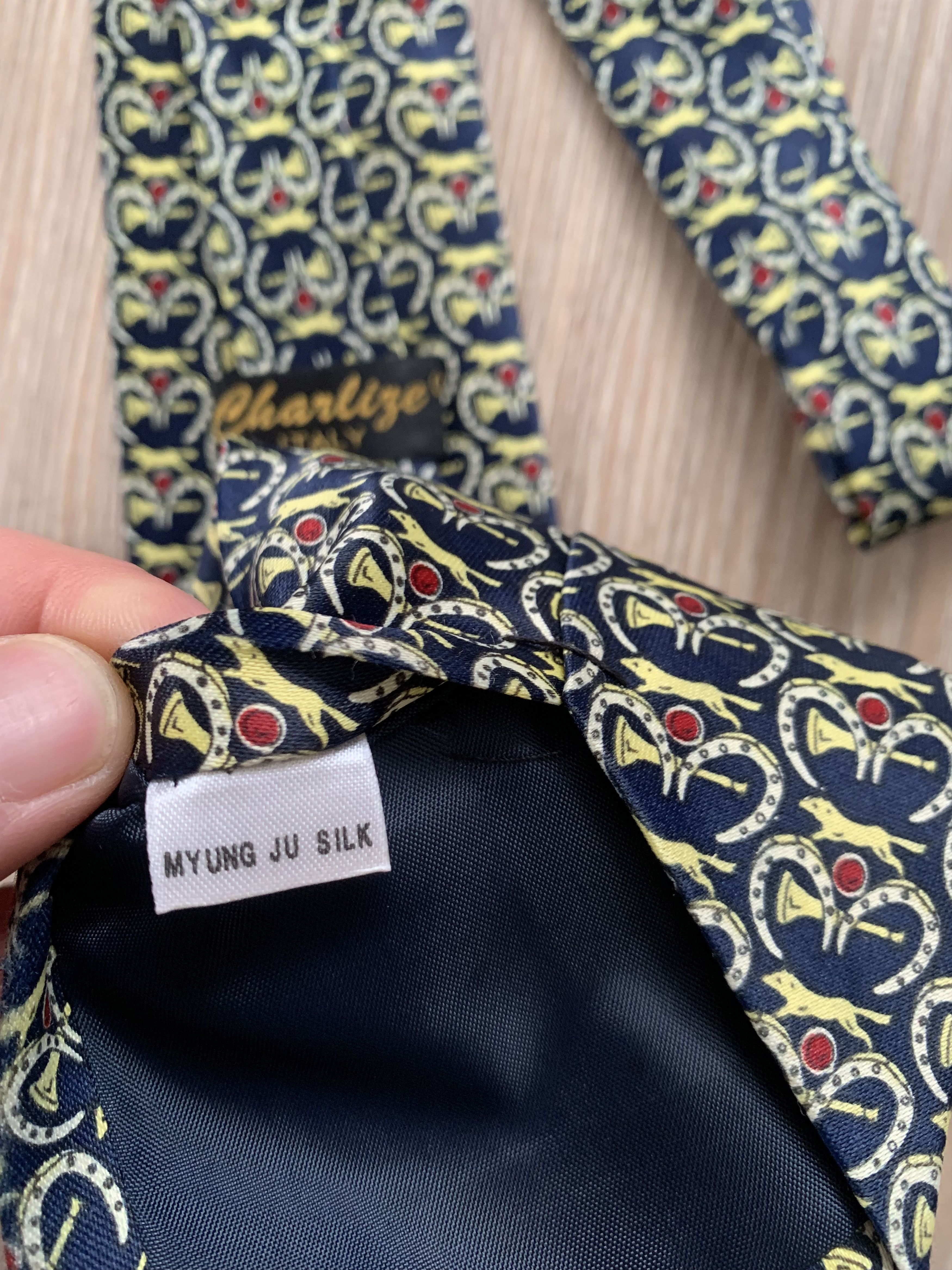 Other Charlize Italian Monogram Silk Tie Size ONE SIZE - 8 Thumbnail