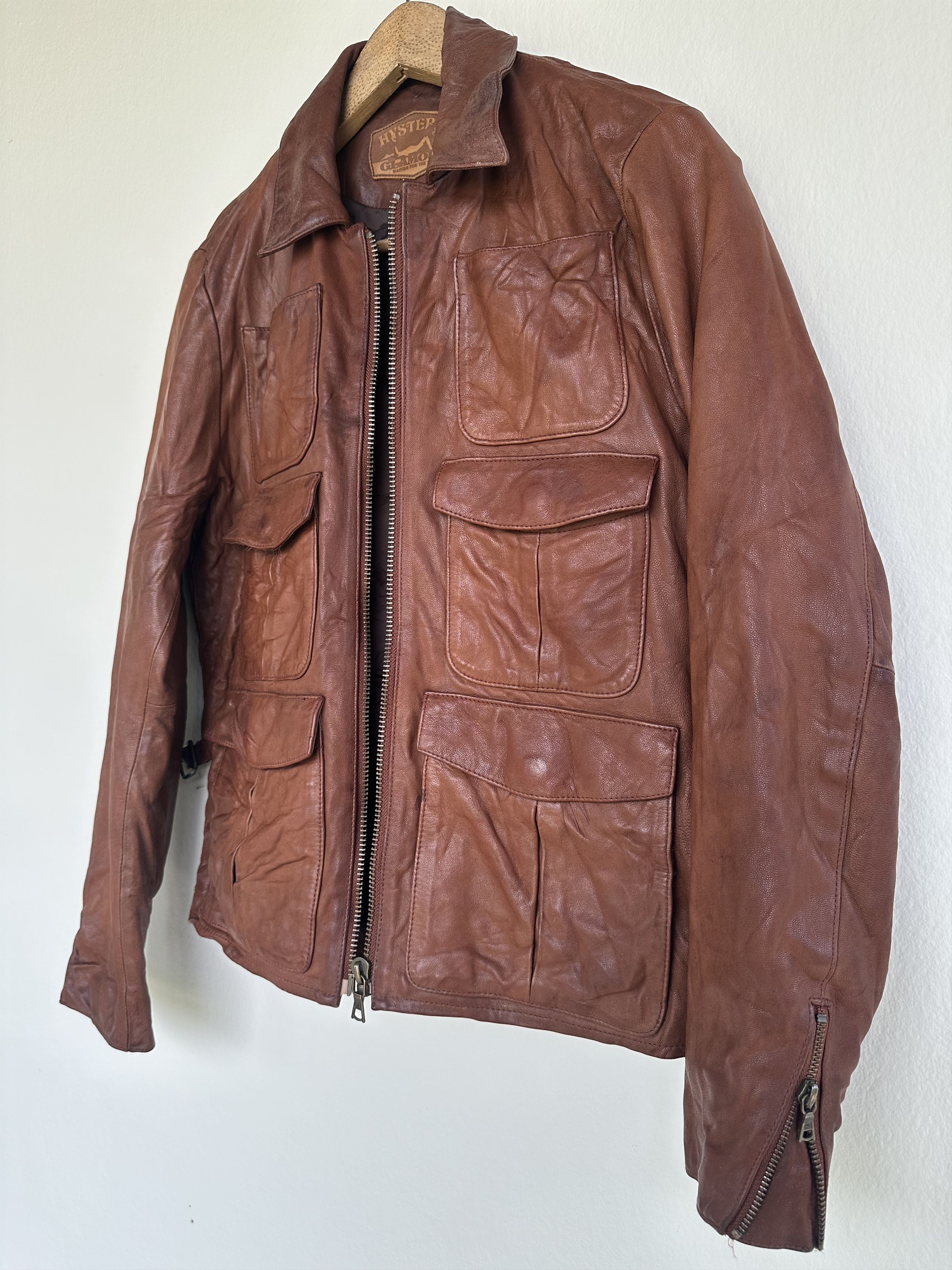 Hysteric Glamour Hysteric Glamour Patina Leather Jacket Waiting For The Sun Size US S / EU 44-46 / 1 - 7 Thumbnail