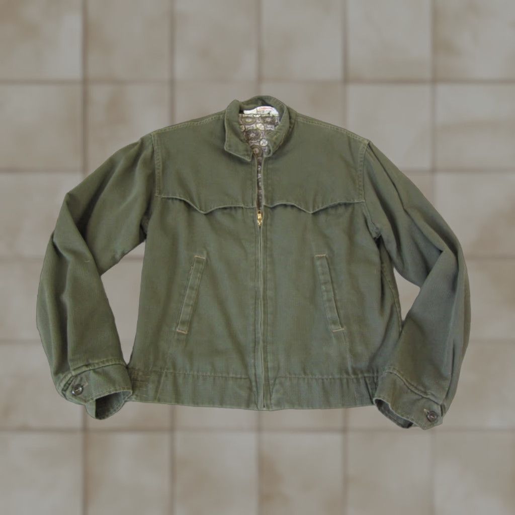 Vintage VINTAGE J. C. Penney Jacket Womens Large 16 Green Canvas Farmer Chose Full Zip Size XXL / US 16-18 / IT 52-54 - 1 Thumbnail