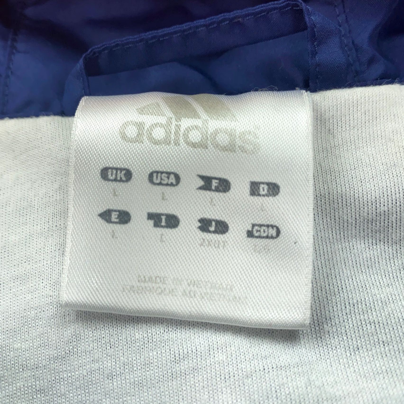 Adidas Adidas Jacket Mens Large Blue Windbreaker Lined Hooded Zip Pockets All Seasons Regular Jacket Mens L Blue Windbreaker Size US L / EU 52-54 / 3 - 5 Thumbnail