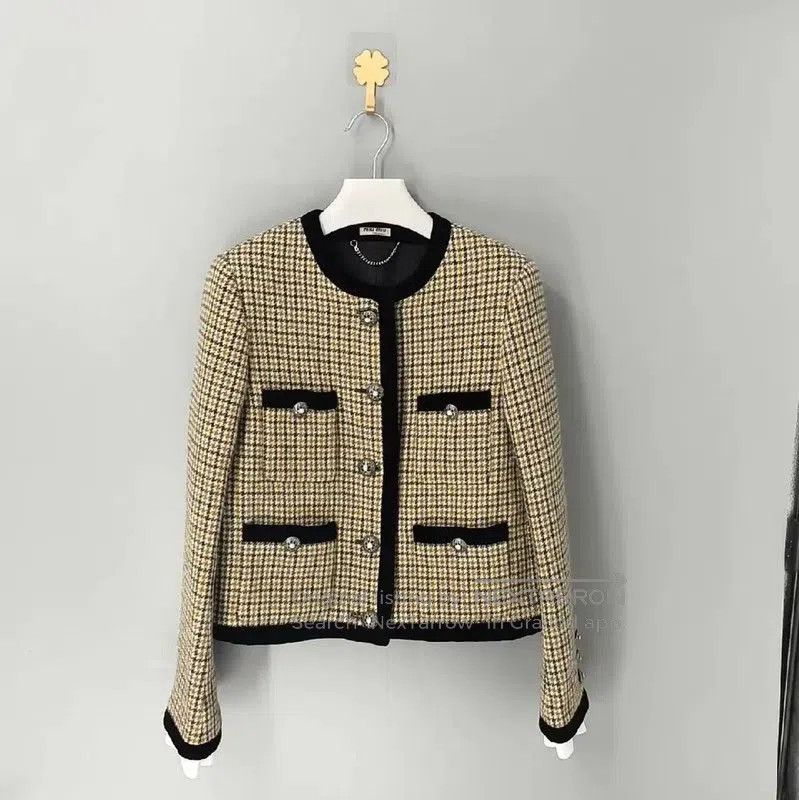 Miu Miu Miu Miu Light Brown Women's Jacket . Size M / US 6-8 / IT 42-44 - 1 Thumbnail