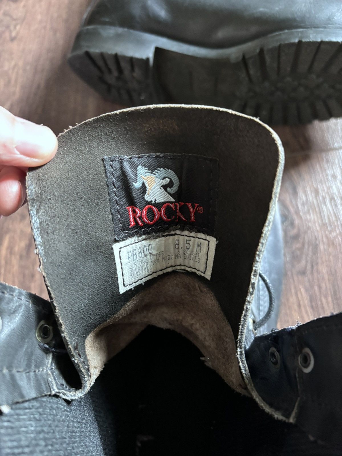 Vintage Vintage Black Military Boots Size US 8.5 / EU 41-42 - 4 Thumbnail