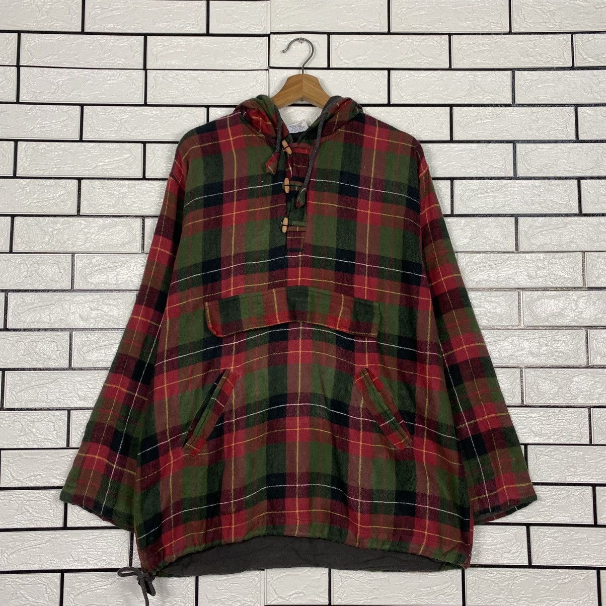 Hysteric Glamour 📌Vintage Half Button Baja Jacket Hoodie Tartan Design Size US M / EU 48-50 / 2 - 13 Thumbnail
