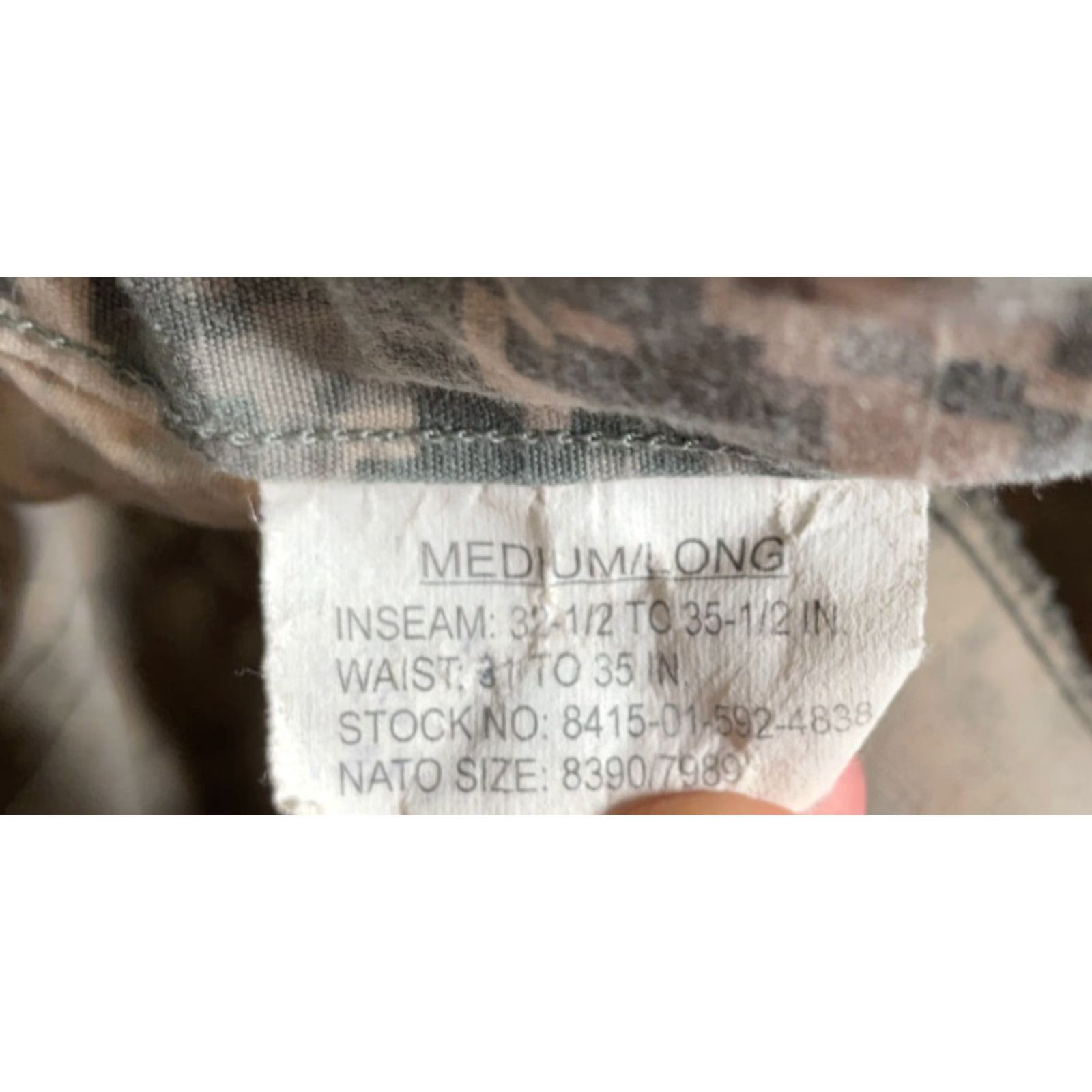 Vintage US Army Digital Camo Combat Pants Men's Medium Long 34 x 32 Camouflage Cargo Size US 34 / EU 50 - 4 Thumbnail