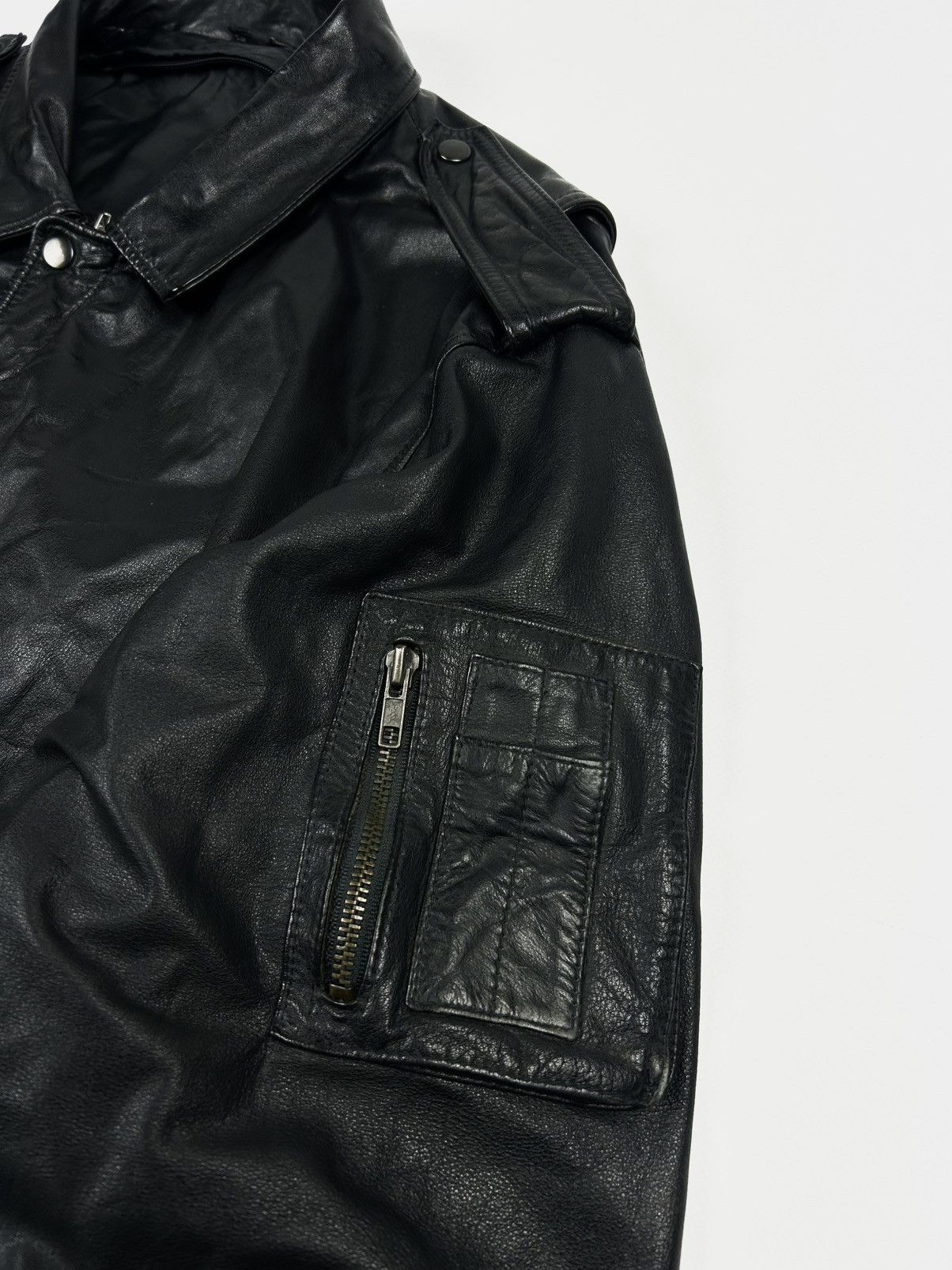 Avirex × Belstaff × Harley Davidson Vintage Leather Bomber Jacket Frey made in Korea Size US XL / EU 56 / 4 - 7 Thumbnail