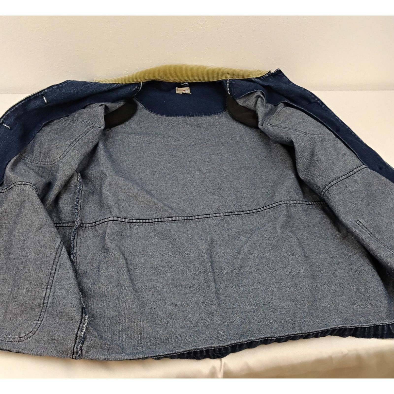 Other French Navy Chore Coat Denim Jacket Women's L VTG USA Size L / US 10 / IT 46 - 6 Thumbnail