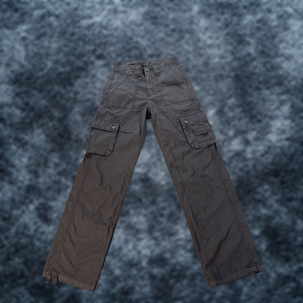 American Eagle Outfitters American Eagle Outfitters Pants Casual Womens 26x30 Cargo Pockets Adjustable Gray Size 26" / US 2 / IT 38 - 1 Thumbnail