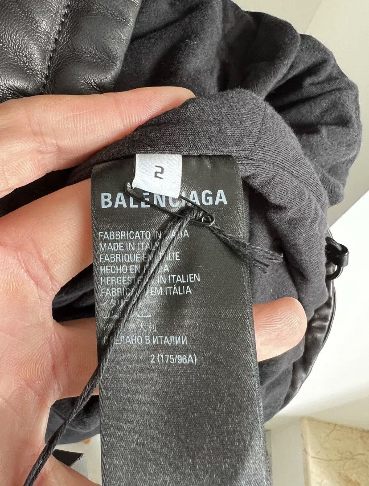 Balenciaga Balenciaga leather hoodie Size US M / EU 48-50 / 2 - 4 Thumbnail