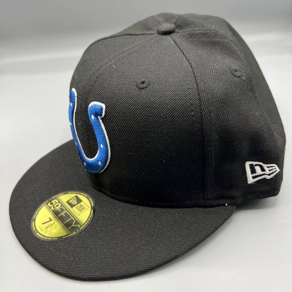 New Era Indianapolis Colts Hat Men 7 3/4 59Fifty New Era NFL Fitted Size ONE SIZE - 2 Thumbnail