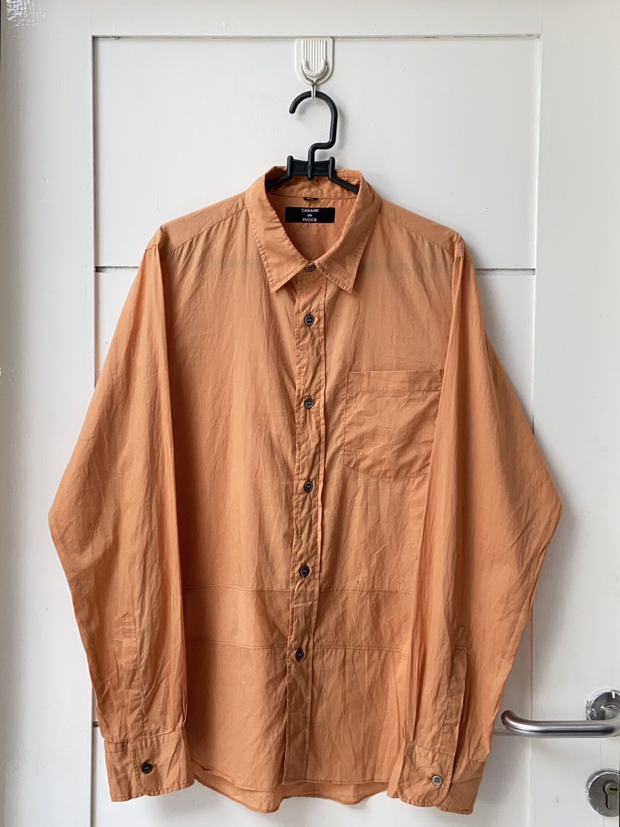 CABANE de ZUCCa × Issey Miyake CABANE DE ZUCCA Orange Shirt Size US S / EU 44-46 / 1 - 9 Thumbnail