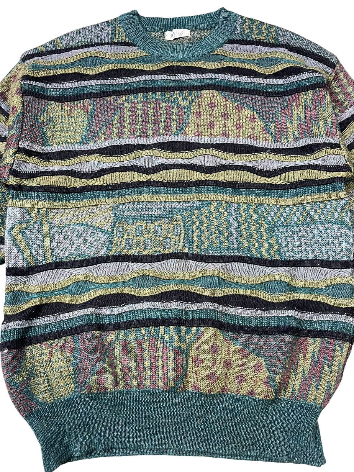 Aran Isles Knitwear Vintage Rovello New Discovery Aztec Sweater Knitwear Size US L / EU 52-54 / 3 - 10 Thumbnail