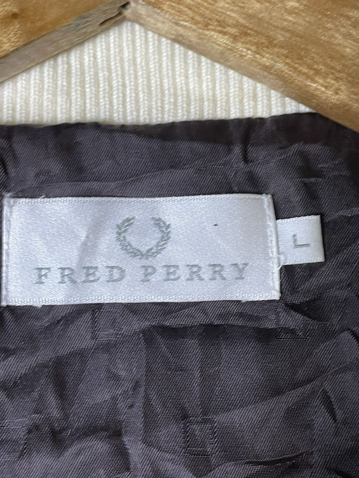 Designer × Fred Perry × Vintage VINTAGE FRED PERRY QUILTED ZIPPER JACKET (103) Size US L / EU 52-54 / 3 - 9 Thumbnail