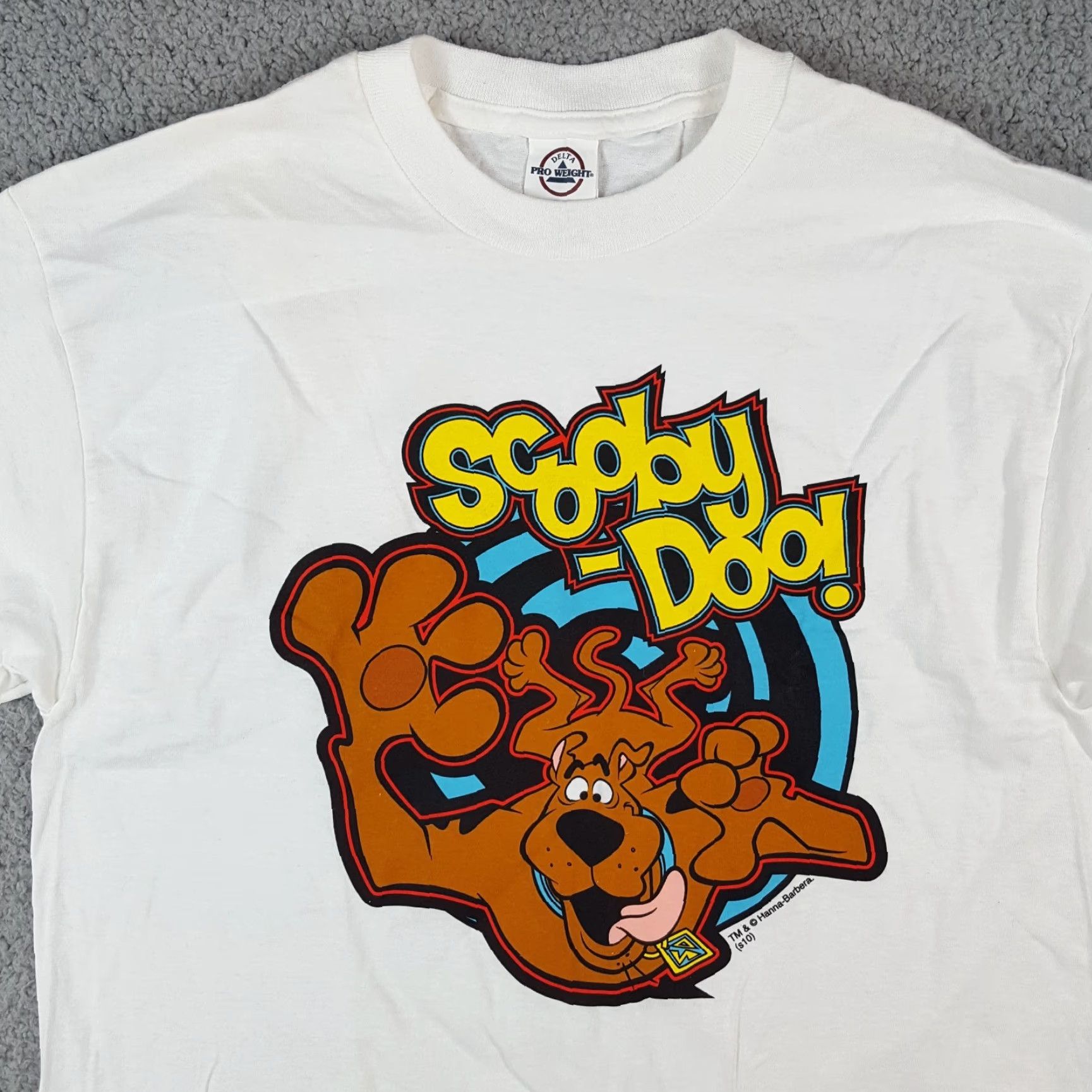 Delta VINTAGE Delta Scooby-Doo T-Shirt Men Medium Short Sleeve White Retro Cartoon 90s 2000s Size US M / EU 48-50 / 2 - 2 Thumbnail