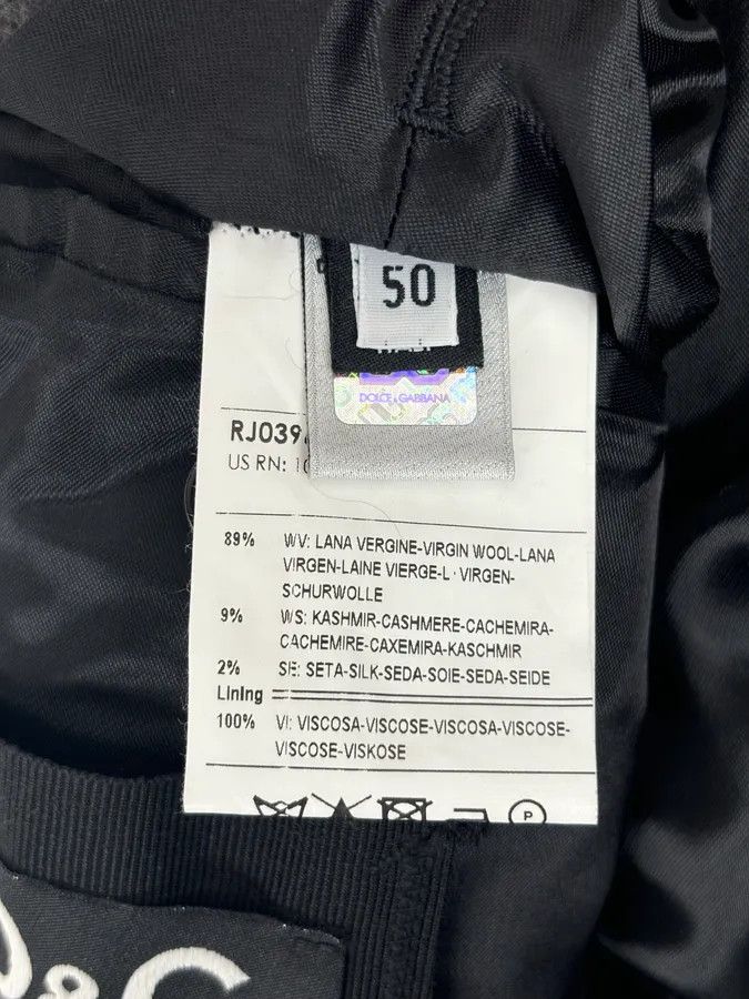 Dolce & Gabbana AW2009 Dolce & Gabbana Grey Wool Baroque Embroidered Officer Jacket Size 42R - 13 Thumbnail